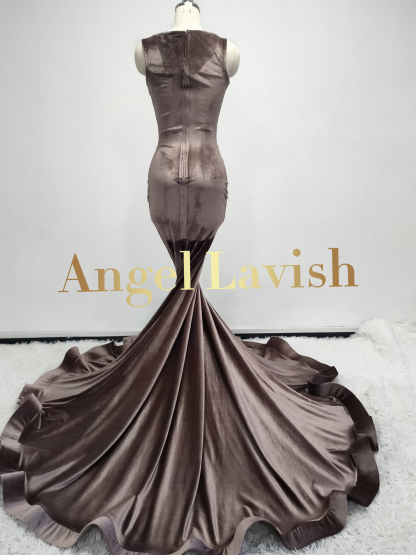 Light Coffee Gowns TH23053009