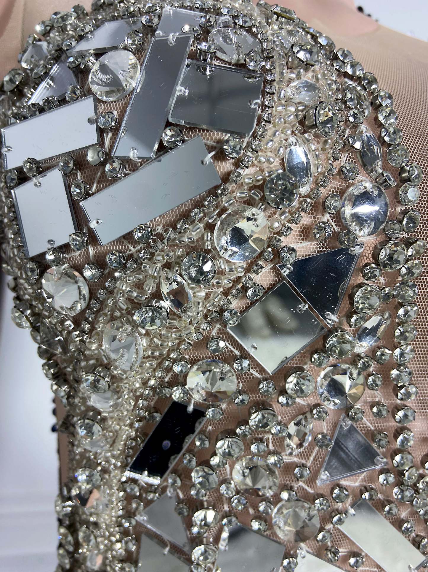 Black Sequin Velvet Gown