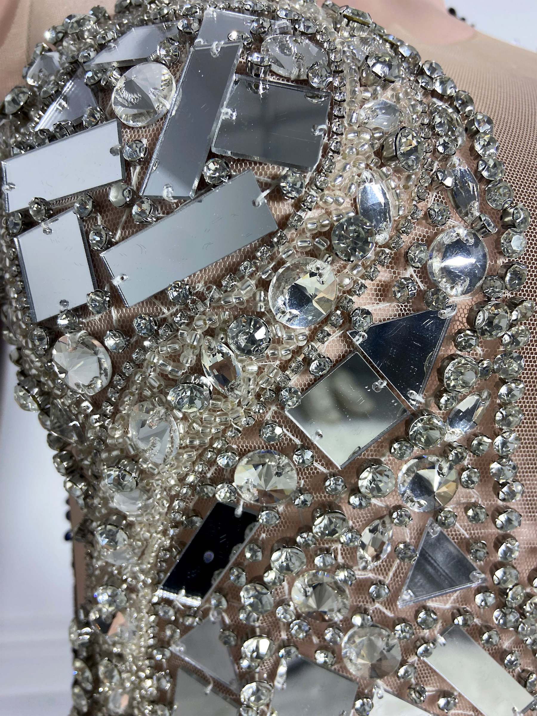 Black Sequin Velvet Gown
