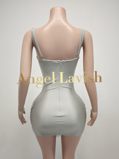 Silver Mini Dress TH23081403
