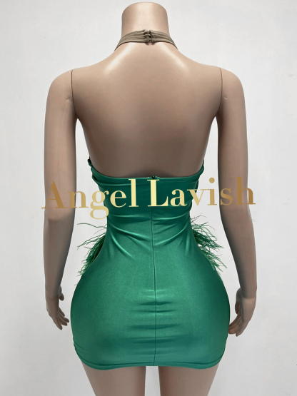 Green Mini Dress TH231101601