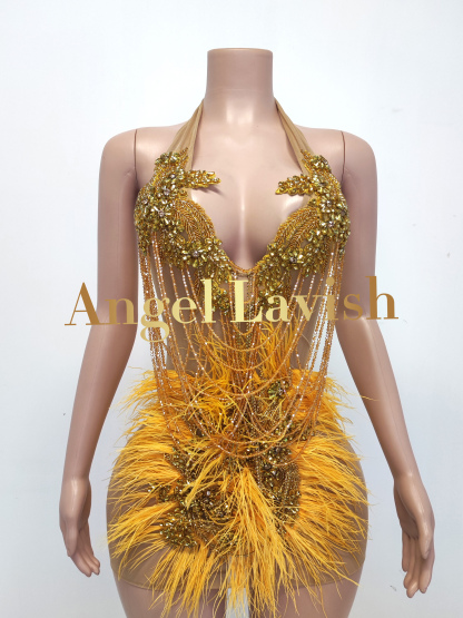 Rose Gold Mini Dress TH231101601