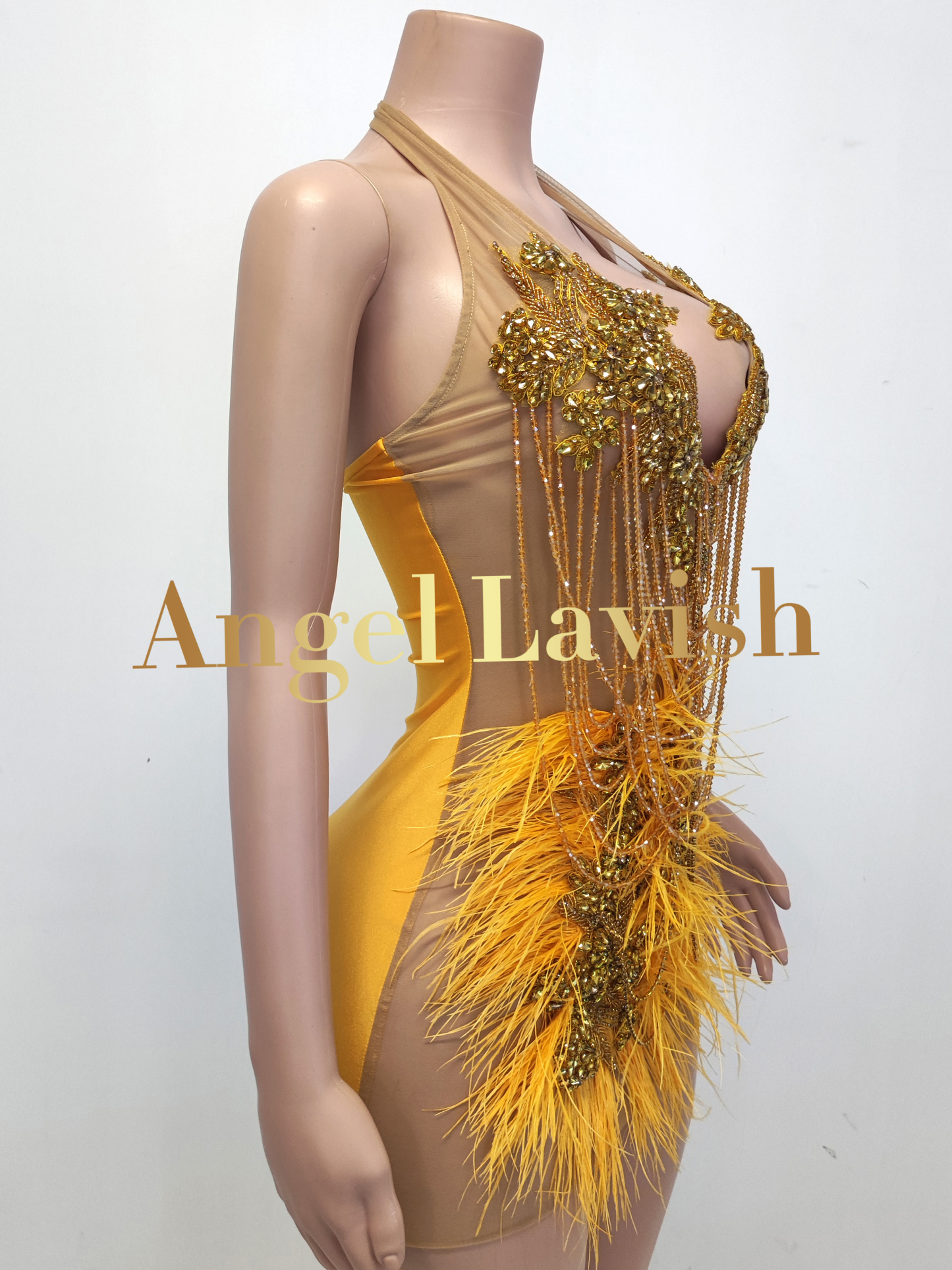 Rose Gold Mini Dress TH231101601