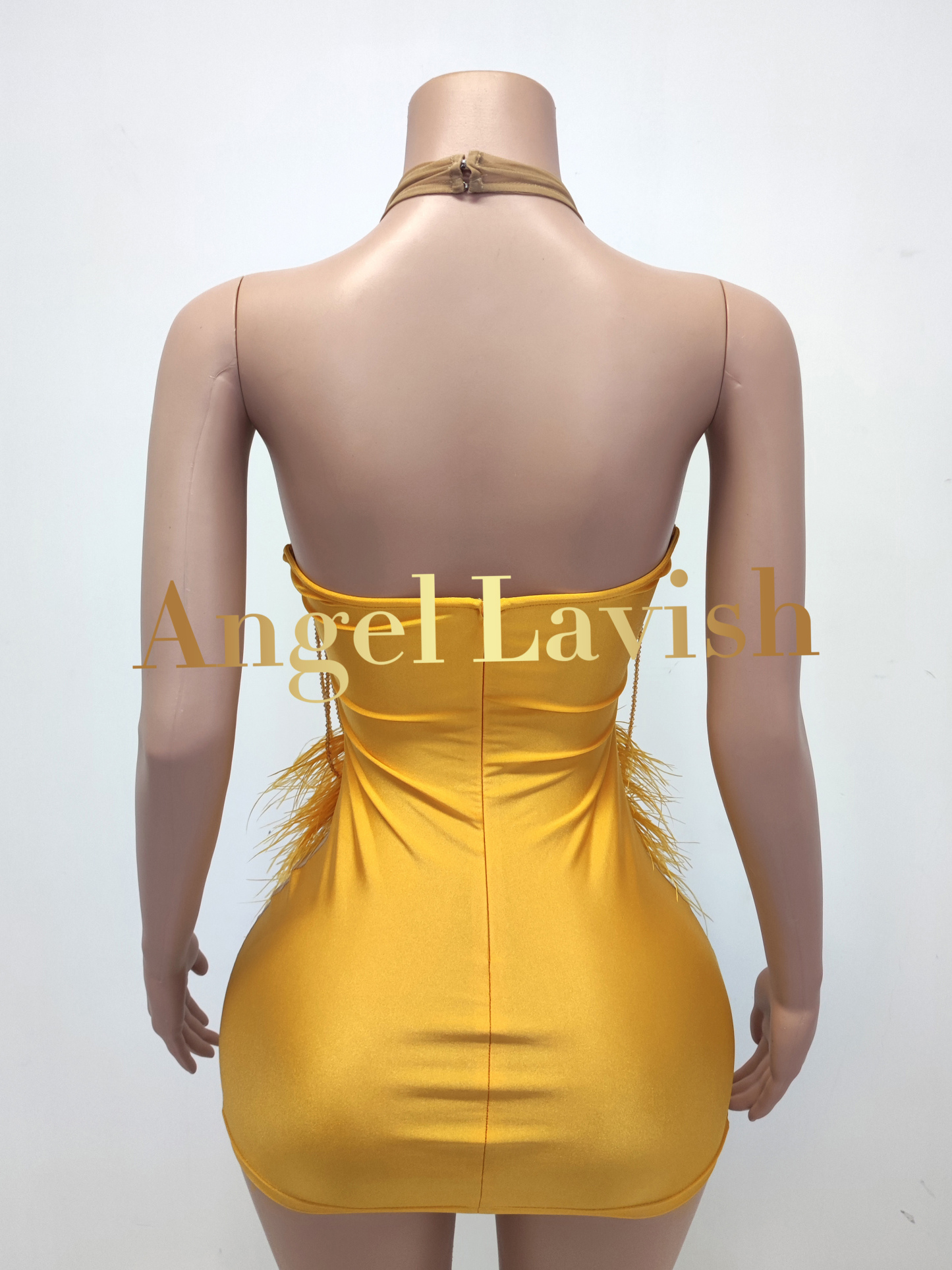 Rose Gold Mini Dress TH231101601
