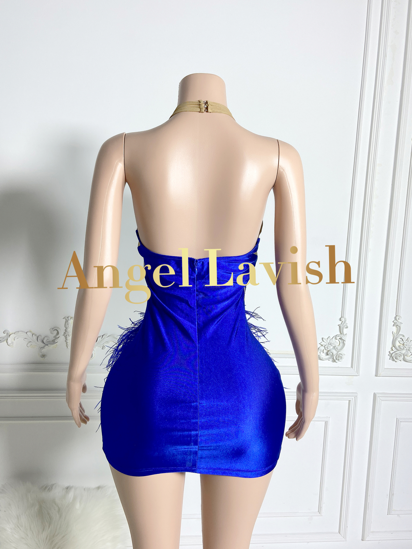 Royal Blue Mini Dress TH231101601