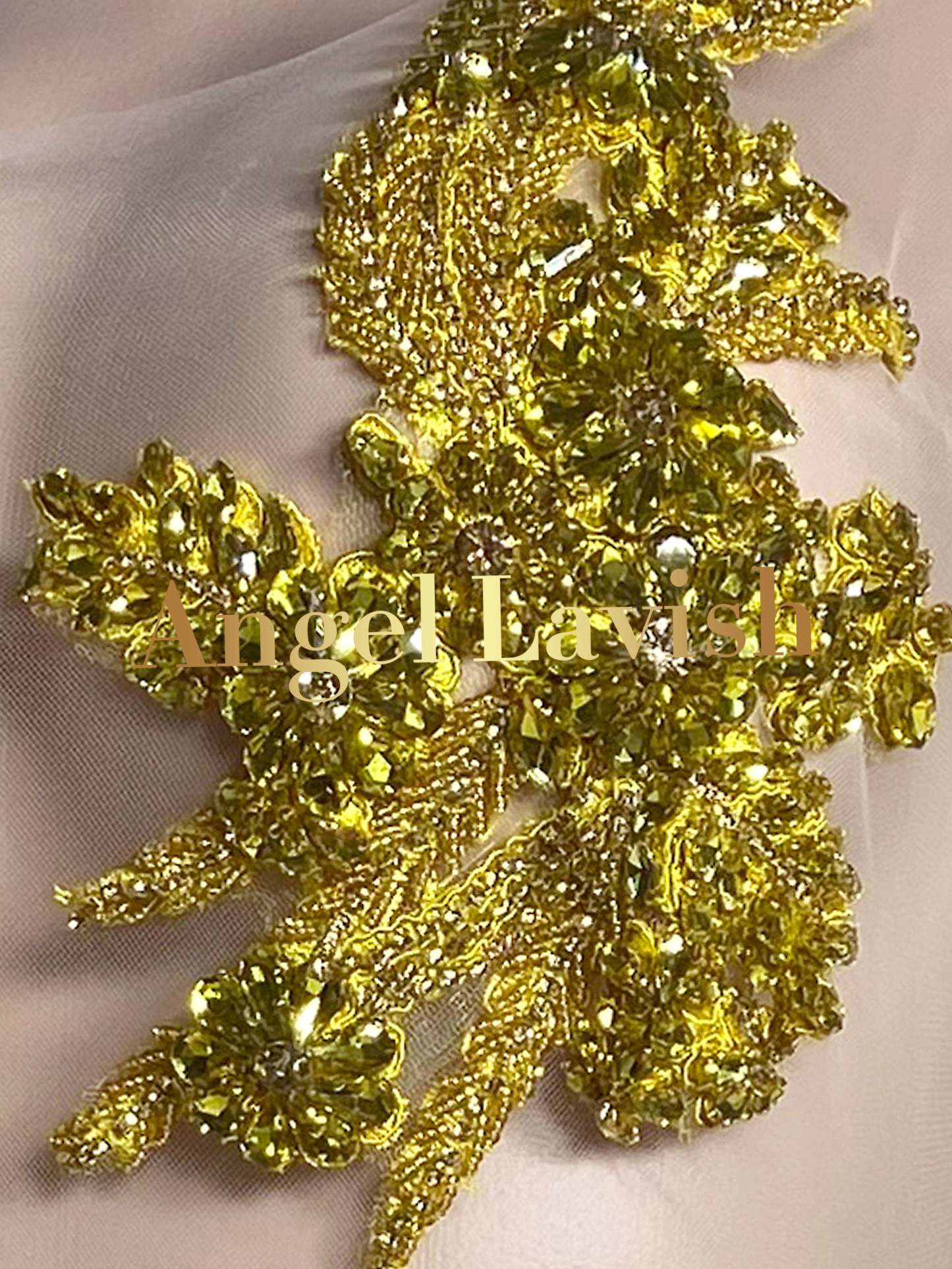 See Though Gold Ruched Mini Dress