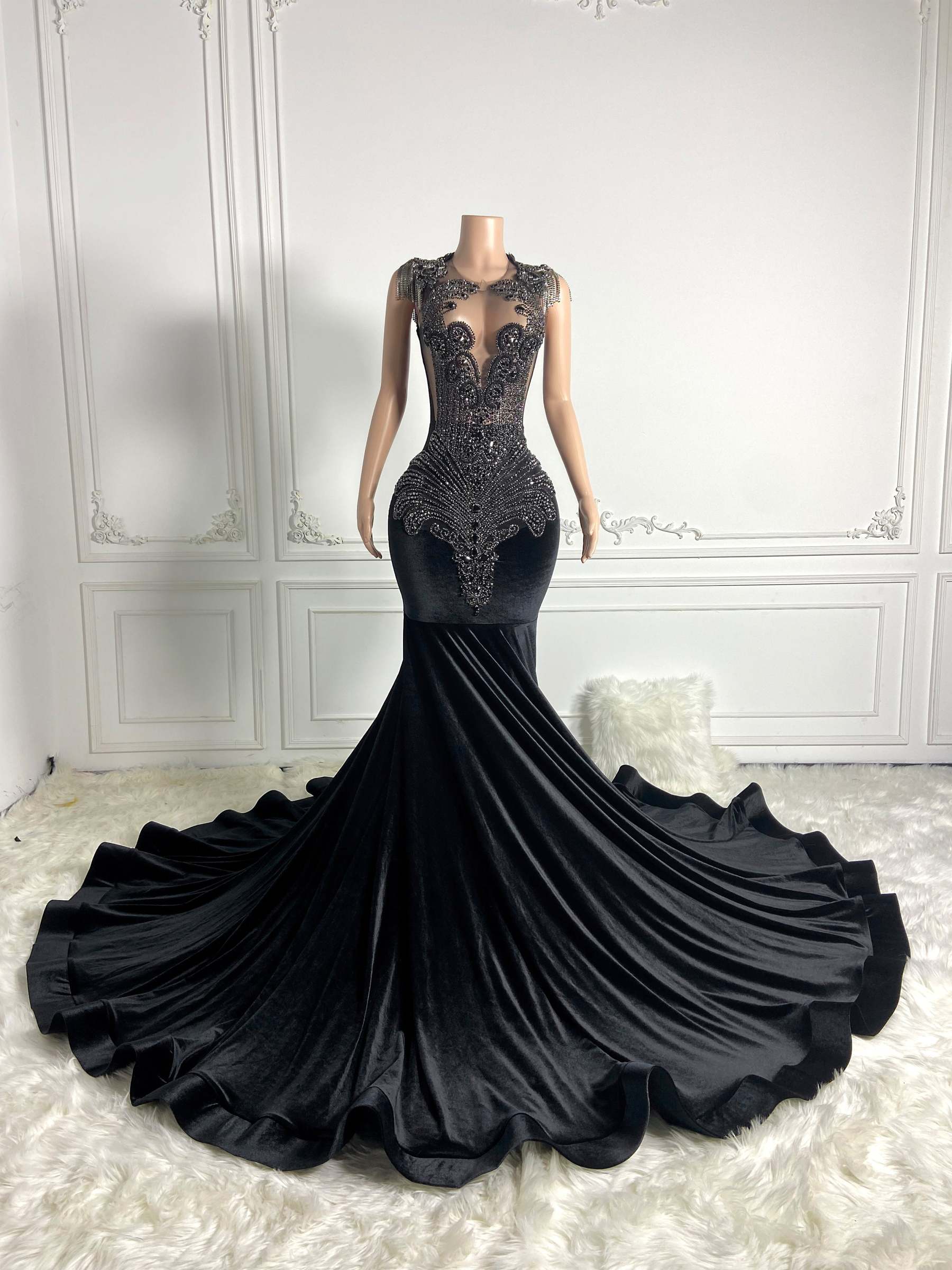 Velvet Elegance with Drill Chain