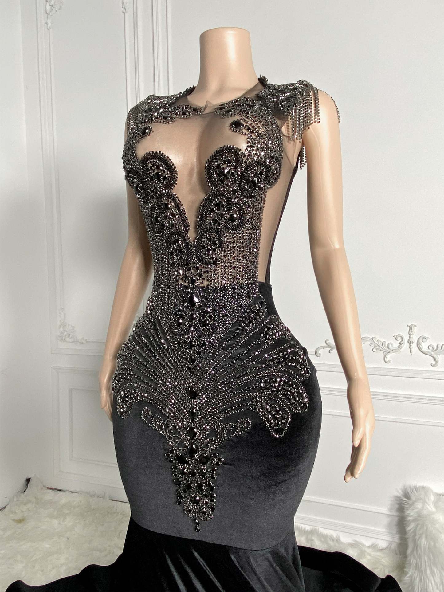 Velvet Elegance with Drill Chain