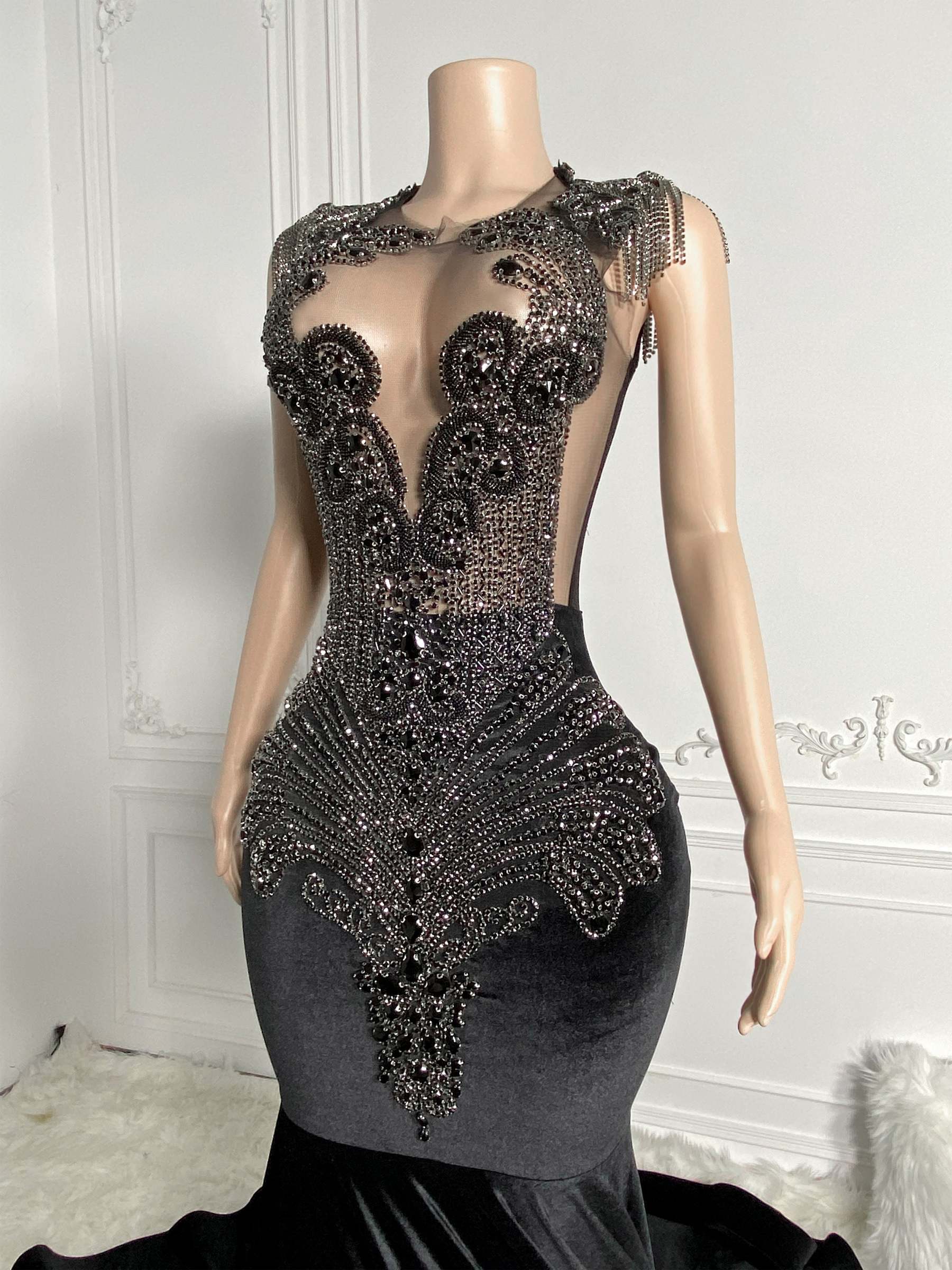 Velvet Elegance with Drill Chain