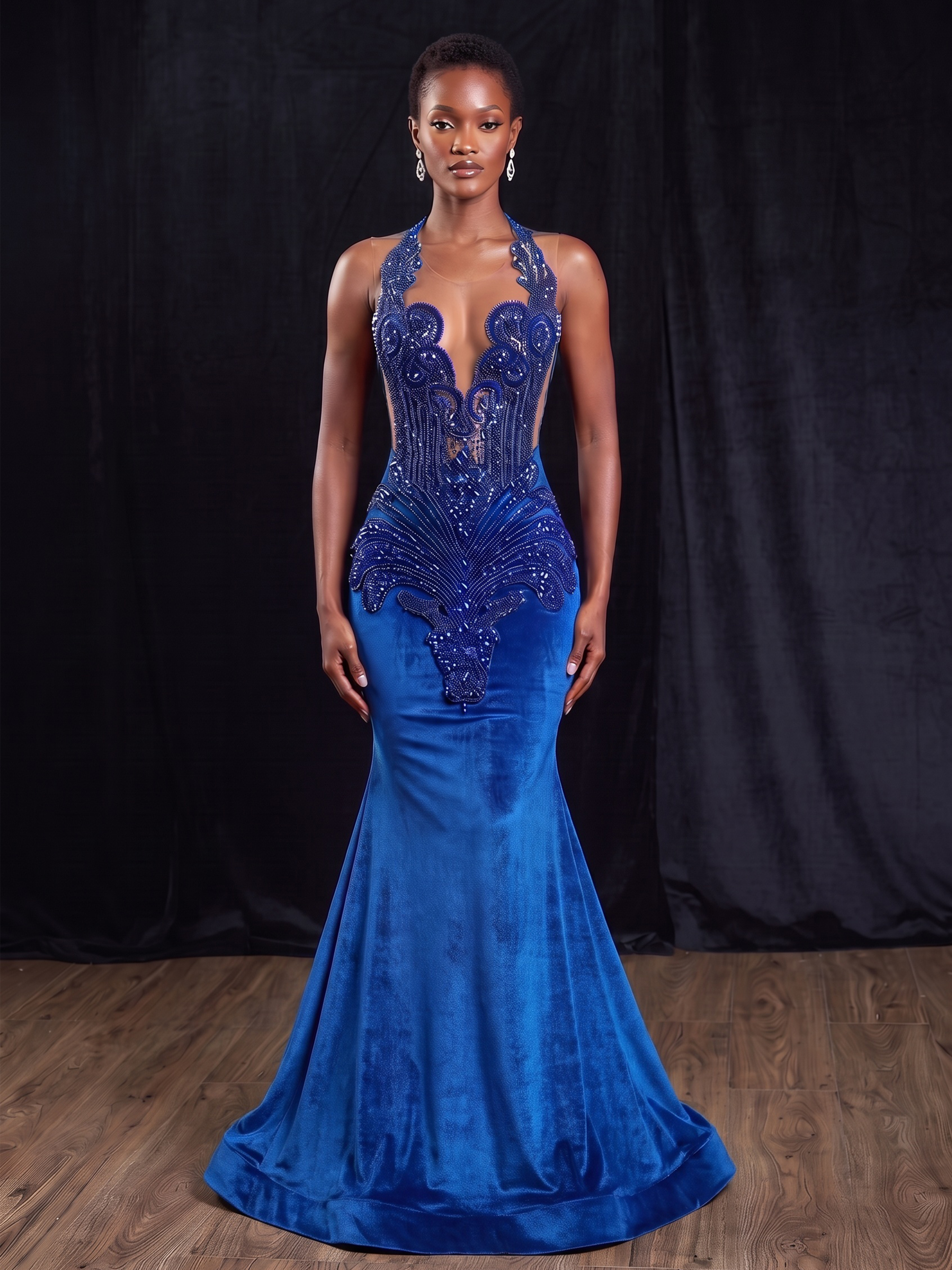 Royal Blue Gowns TH24011508
