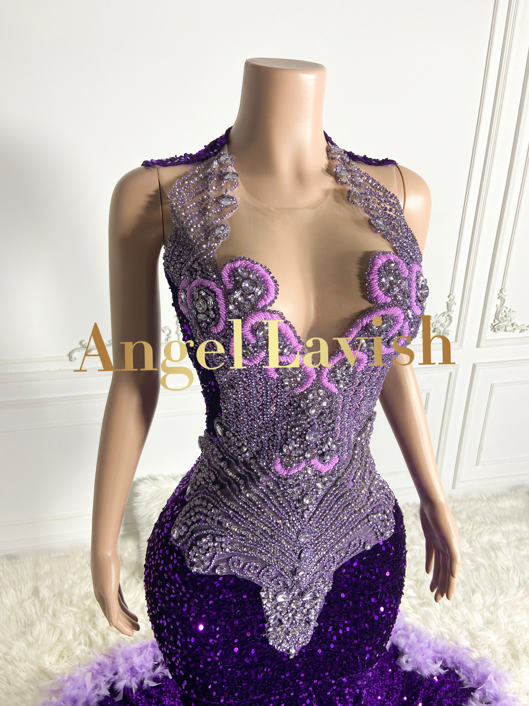 Dark Purple Gowns TH24041705