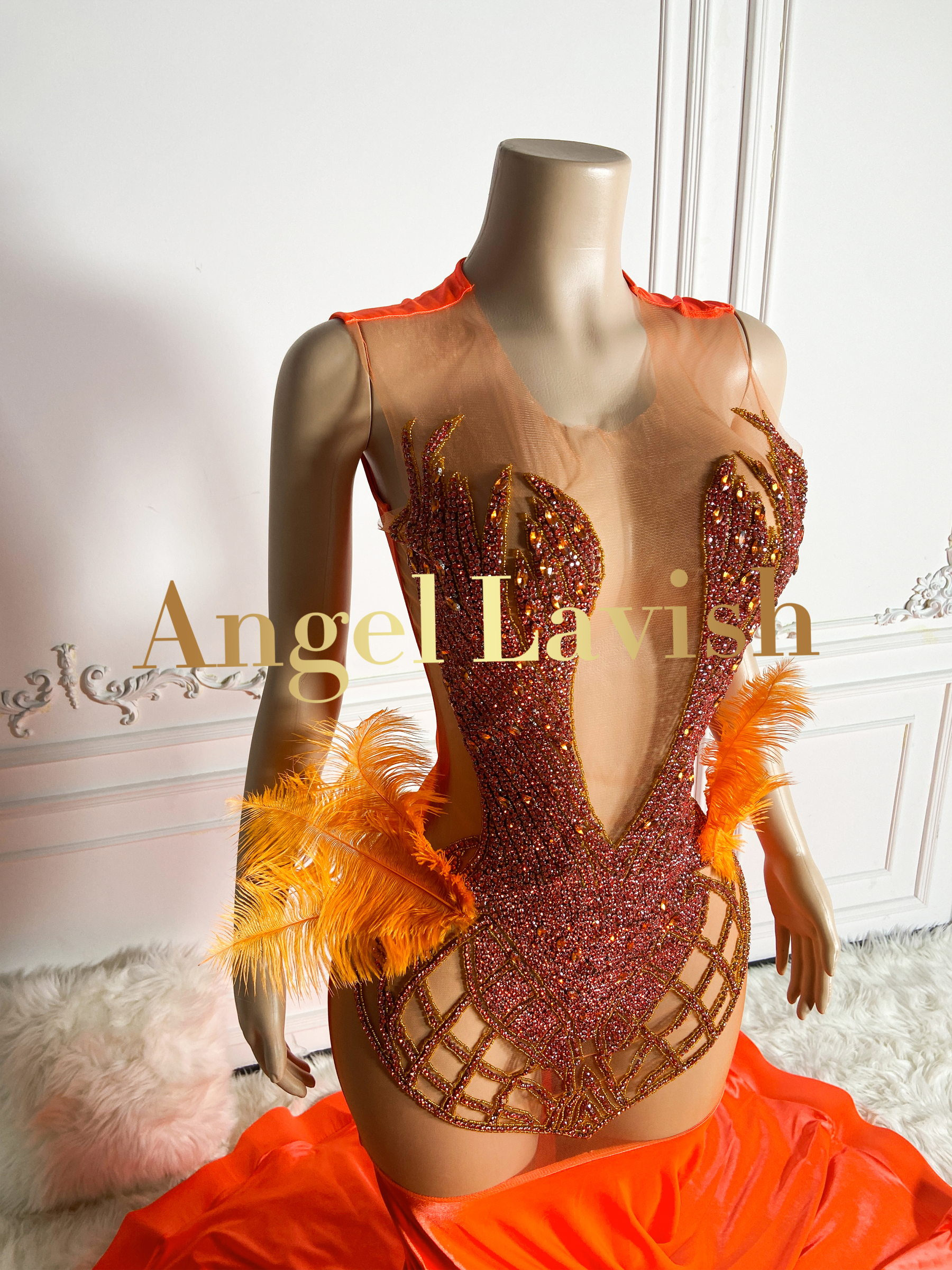 Orange Gowns TH24051001