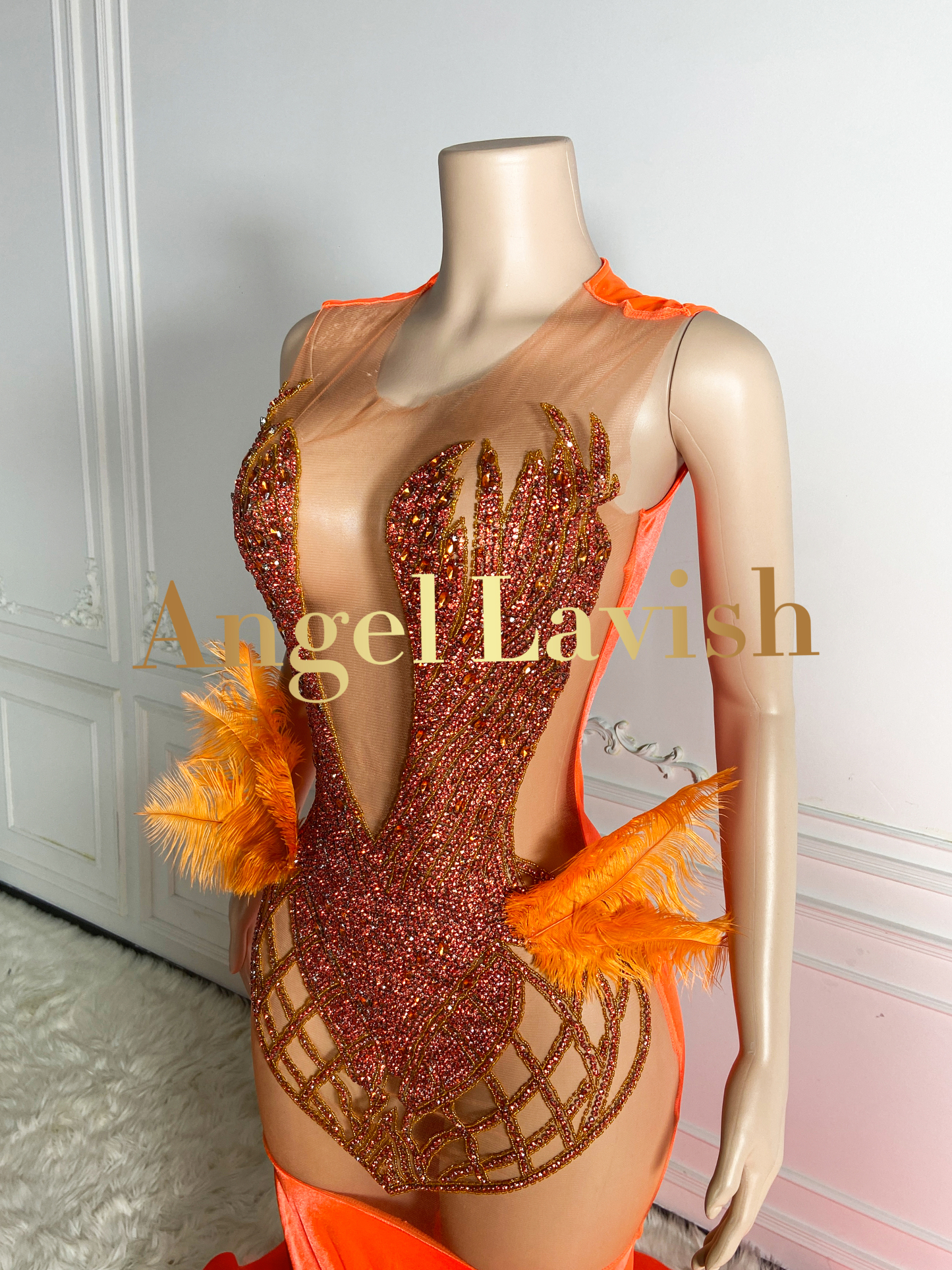 Orange Gowns TH24051001