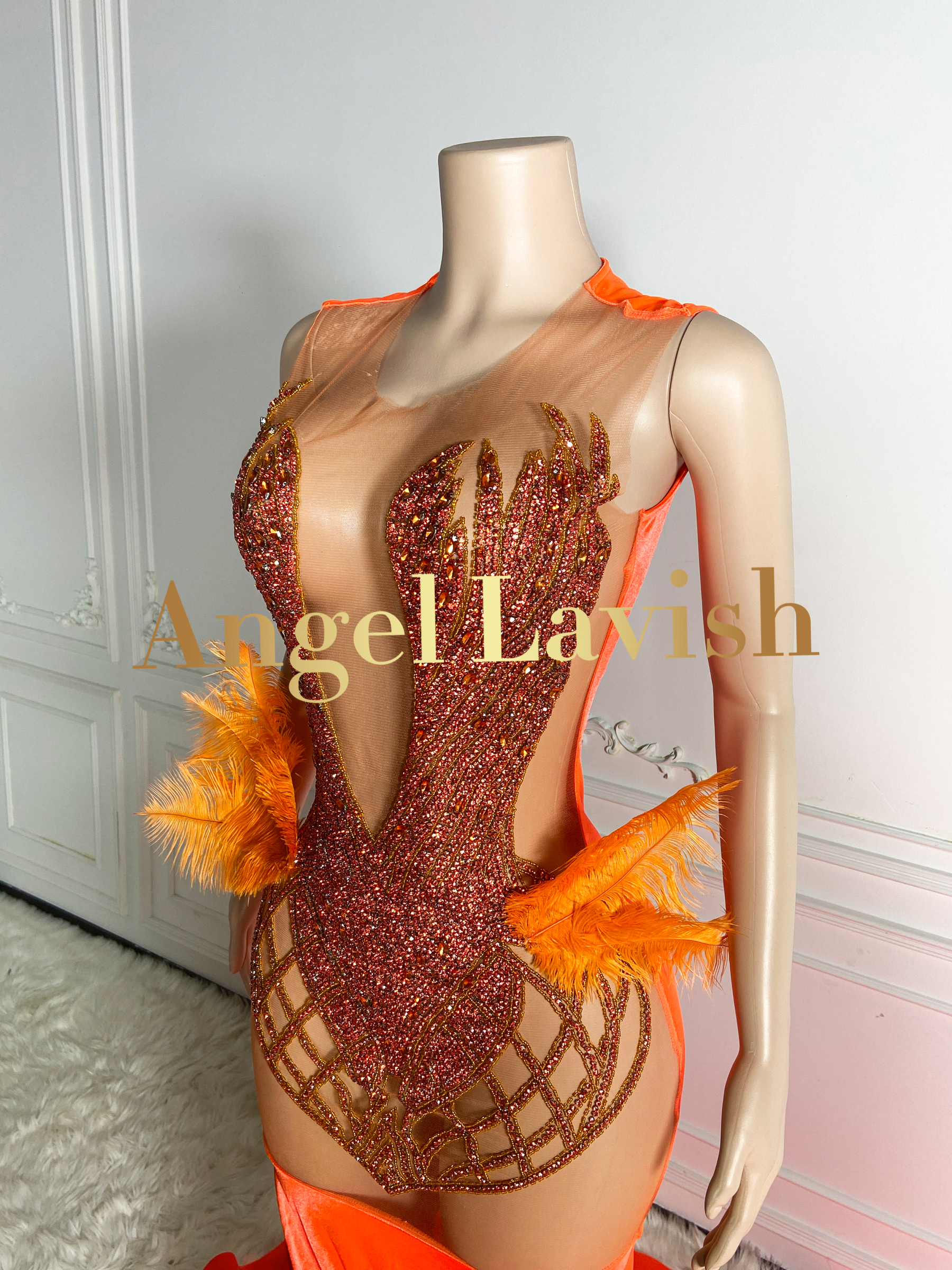 Orange Gowns TH24051001