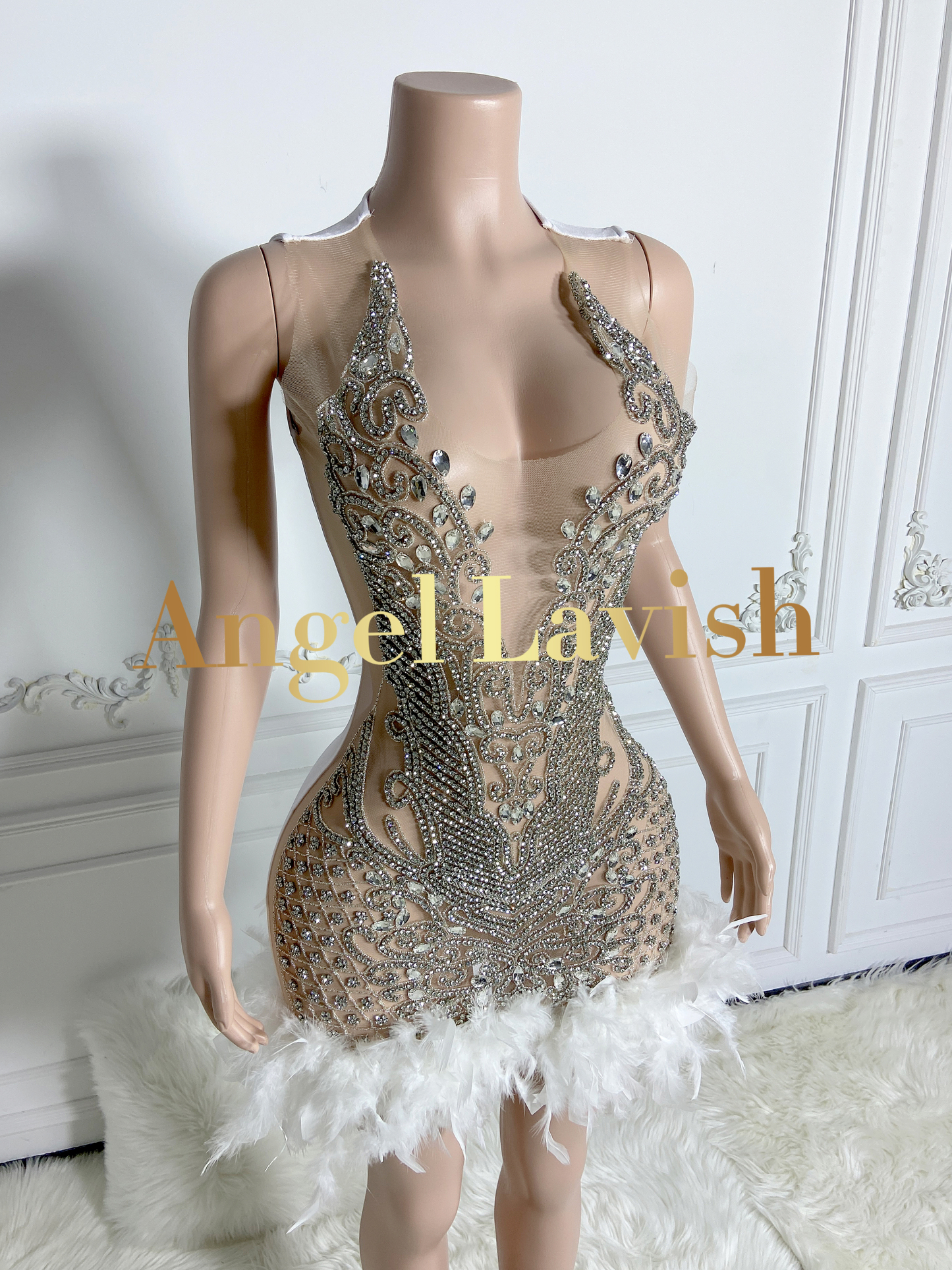 White Mini Dress TH24053005