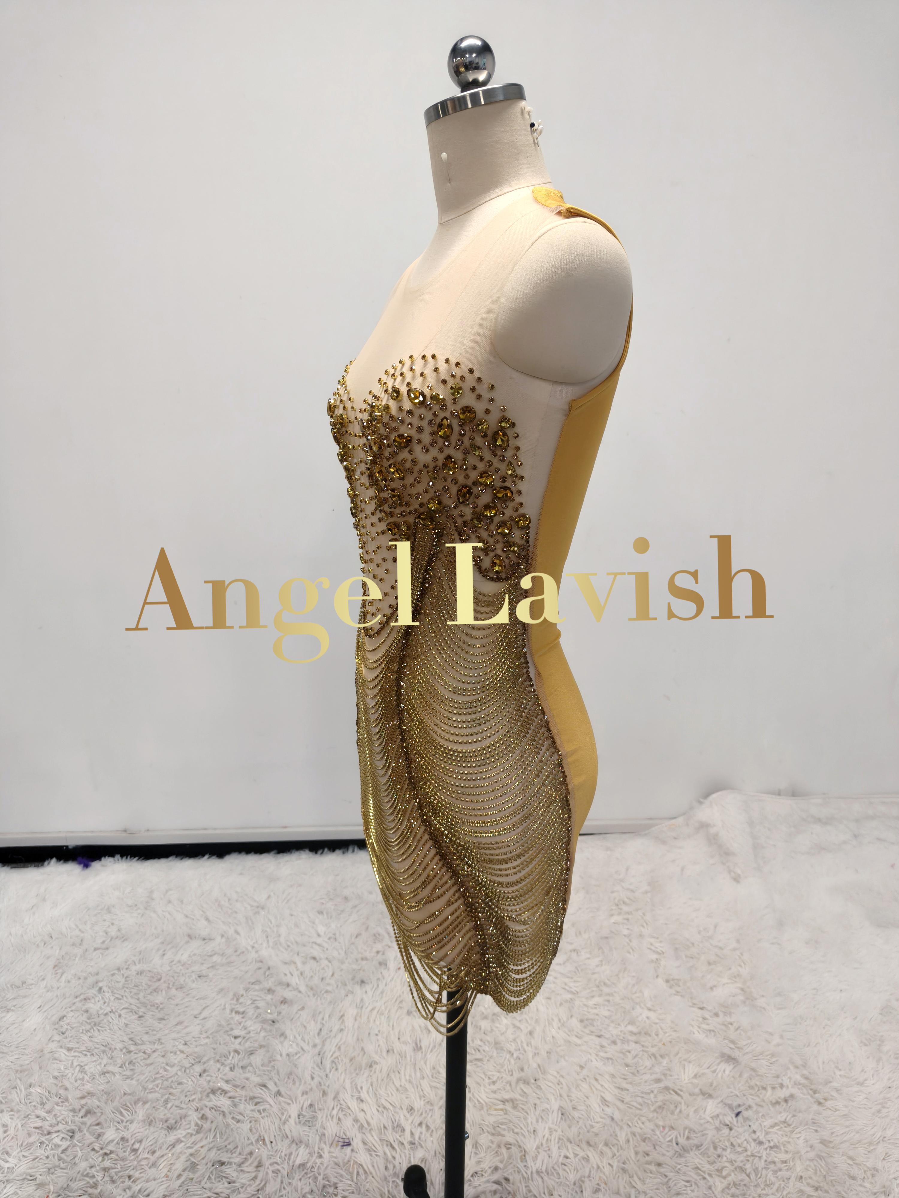 Orange Mini Dress TH24053101