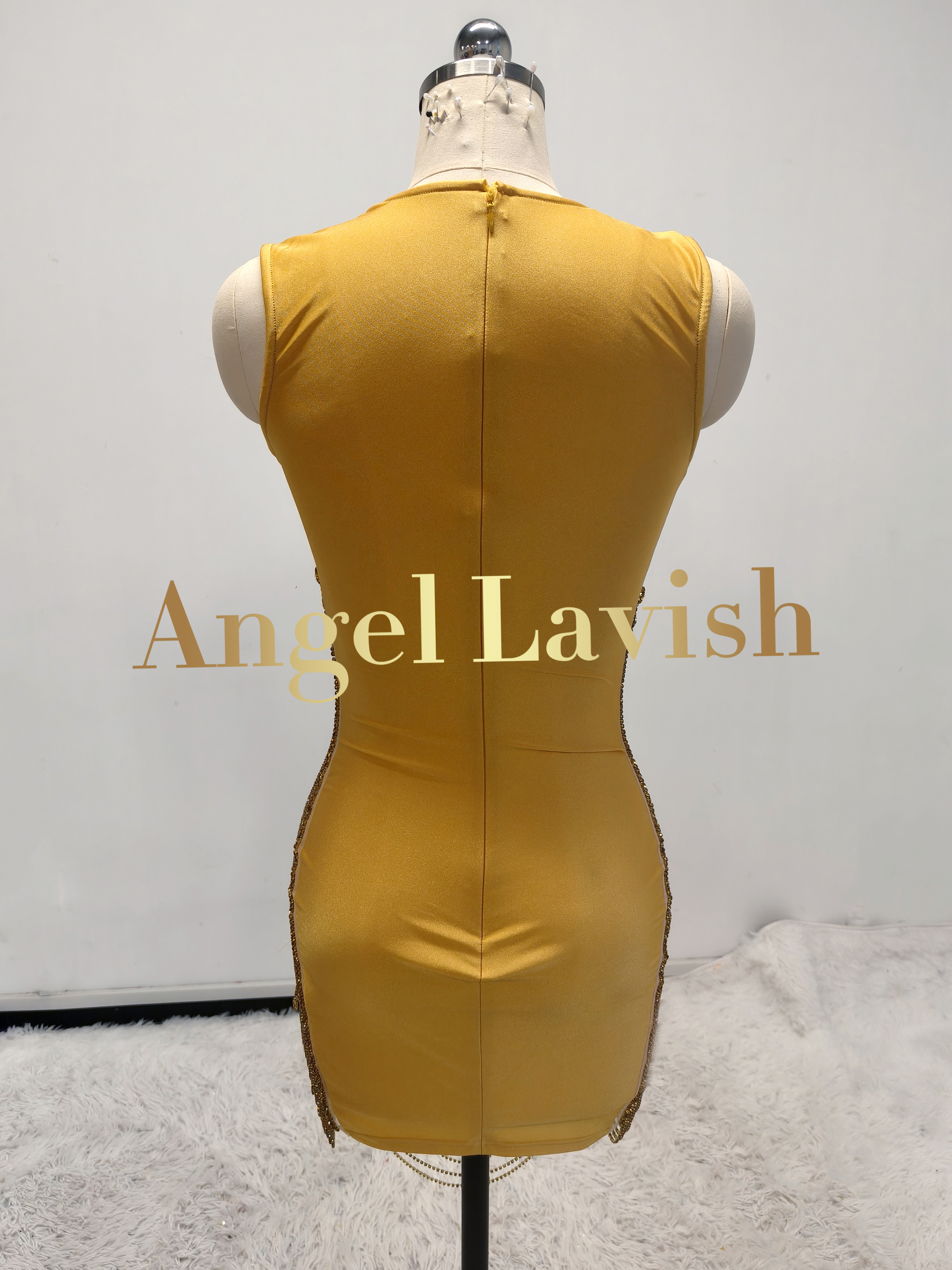 Orange Mini Dress TH24053101