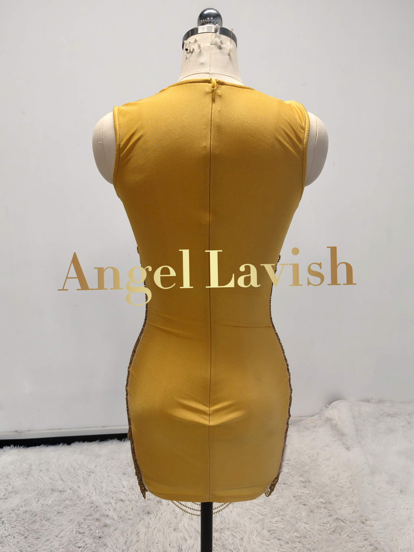 Orange Mini Dress TH24053101