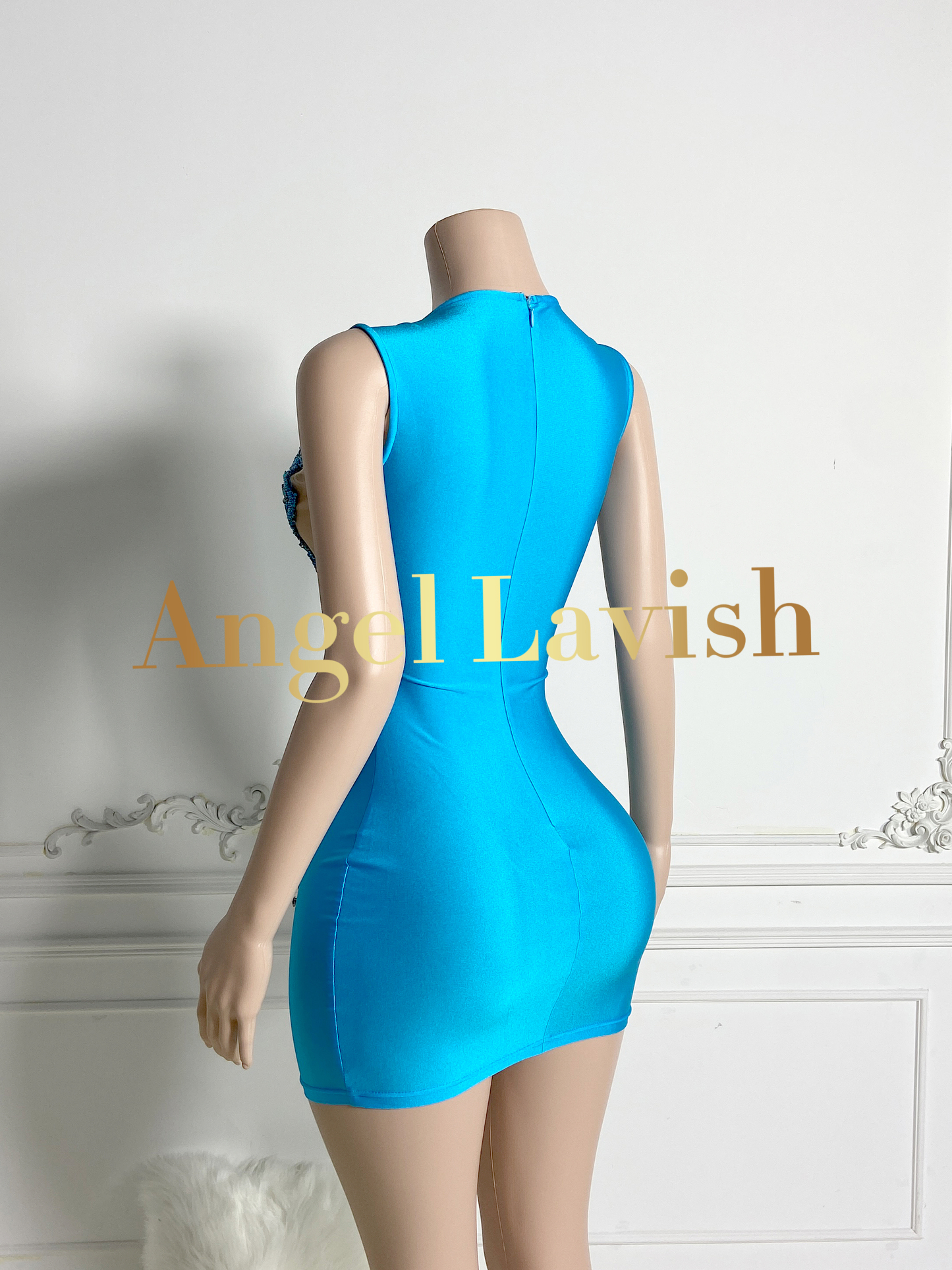 Lake Blue Mini Dress TH24060304