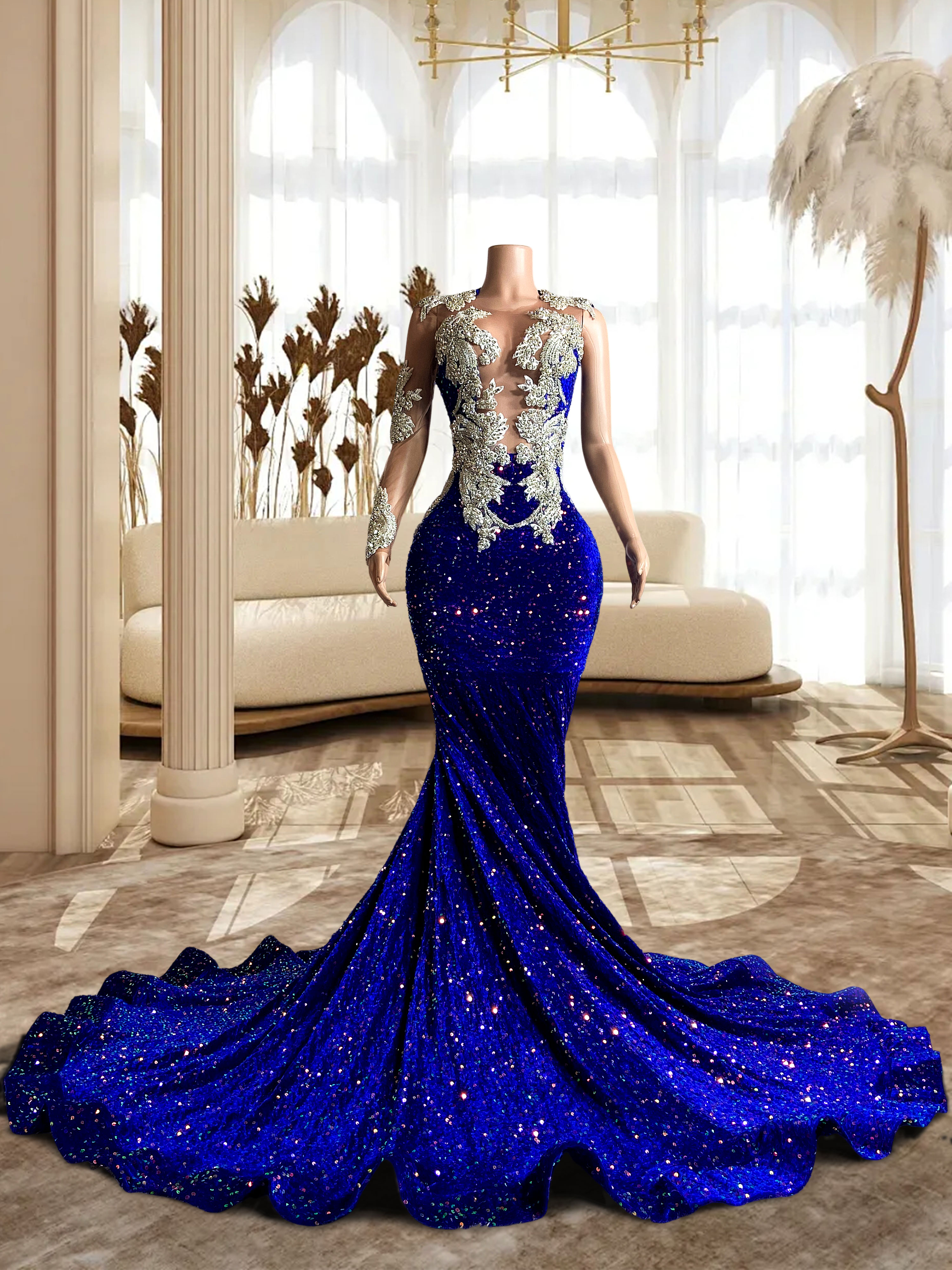 Royal Blue Gowns TH24060406