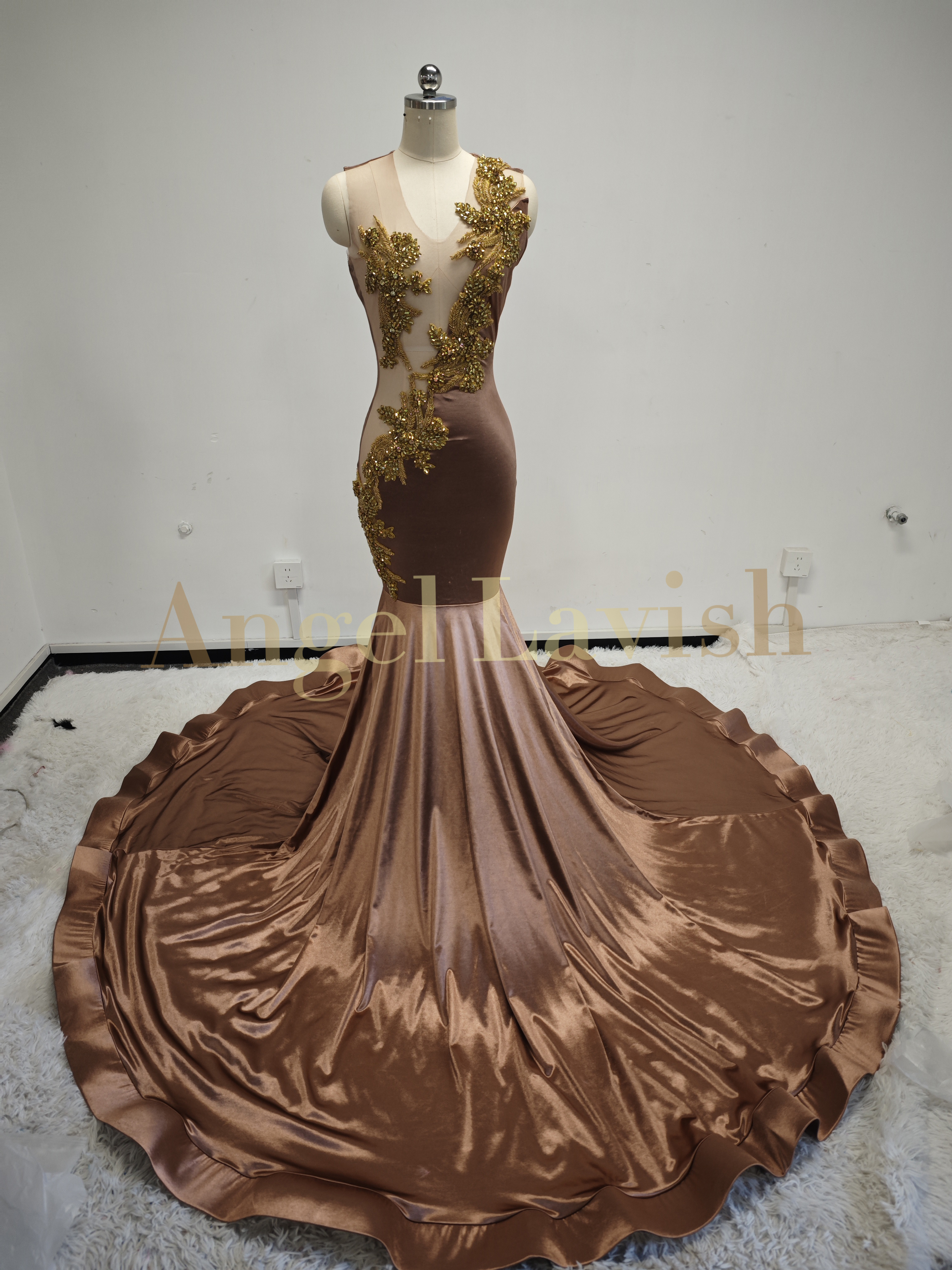 Brown Satin Grace Wonder TH24060408