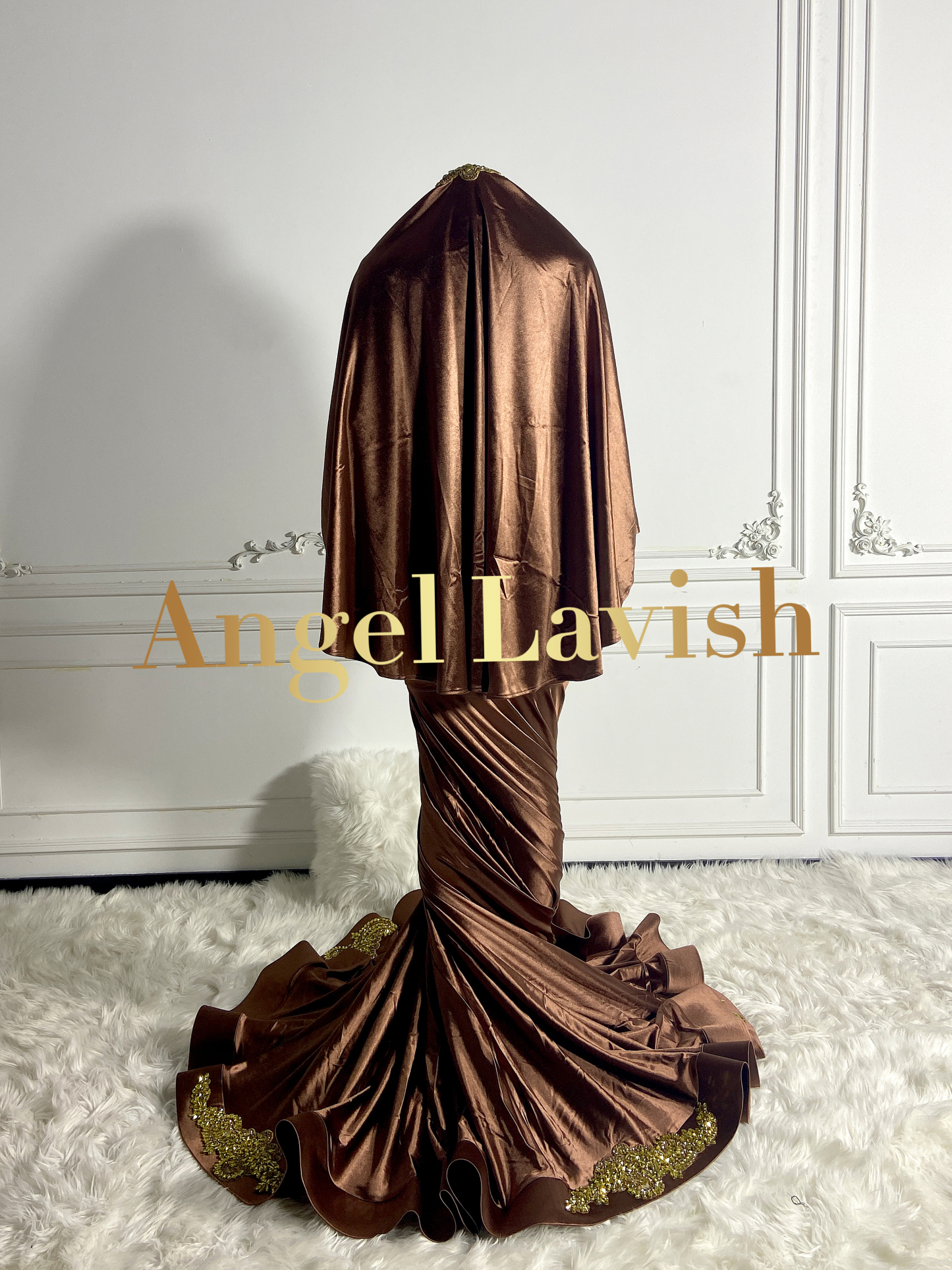 Dark Coffee Gowns TH24060502