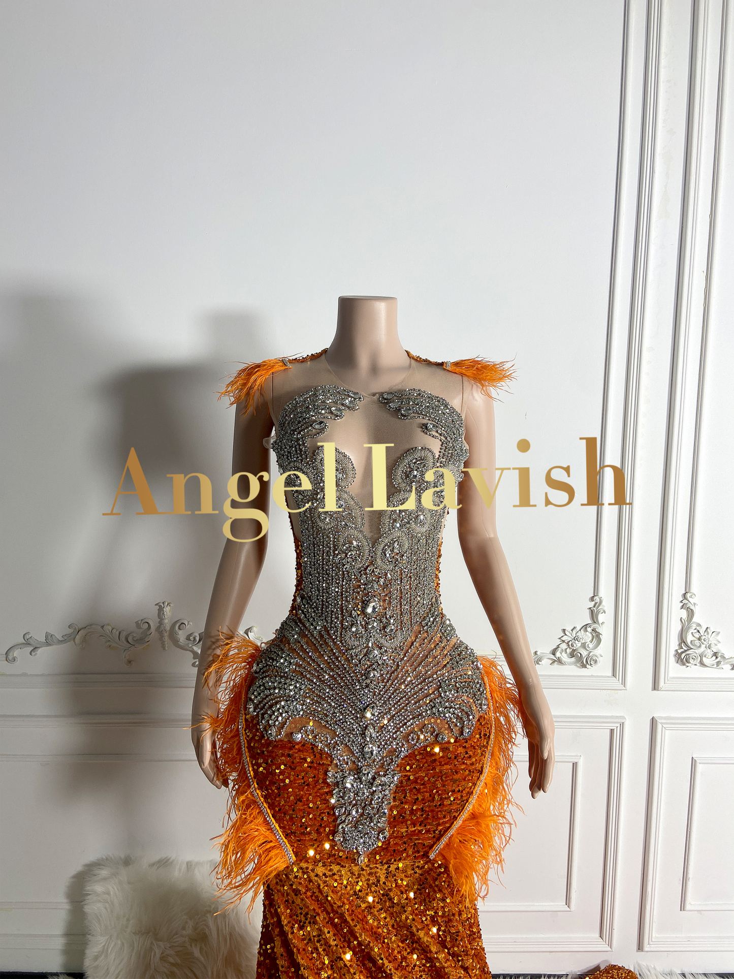 Orange Gowns TH24060507