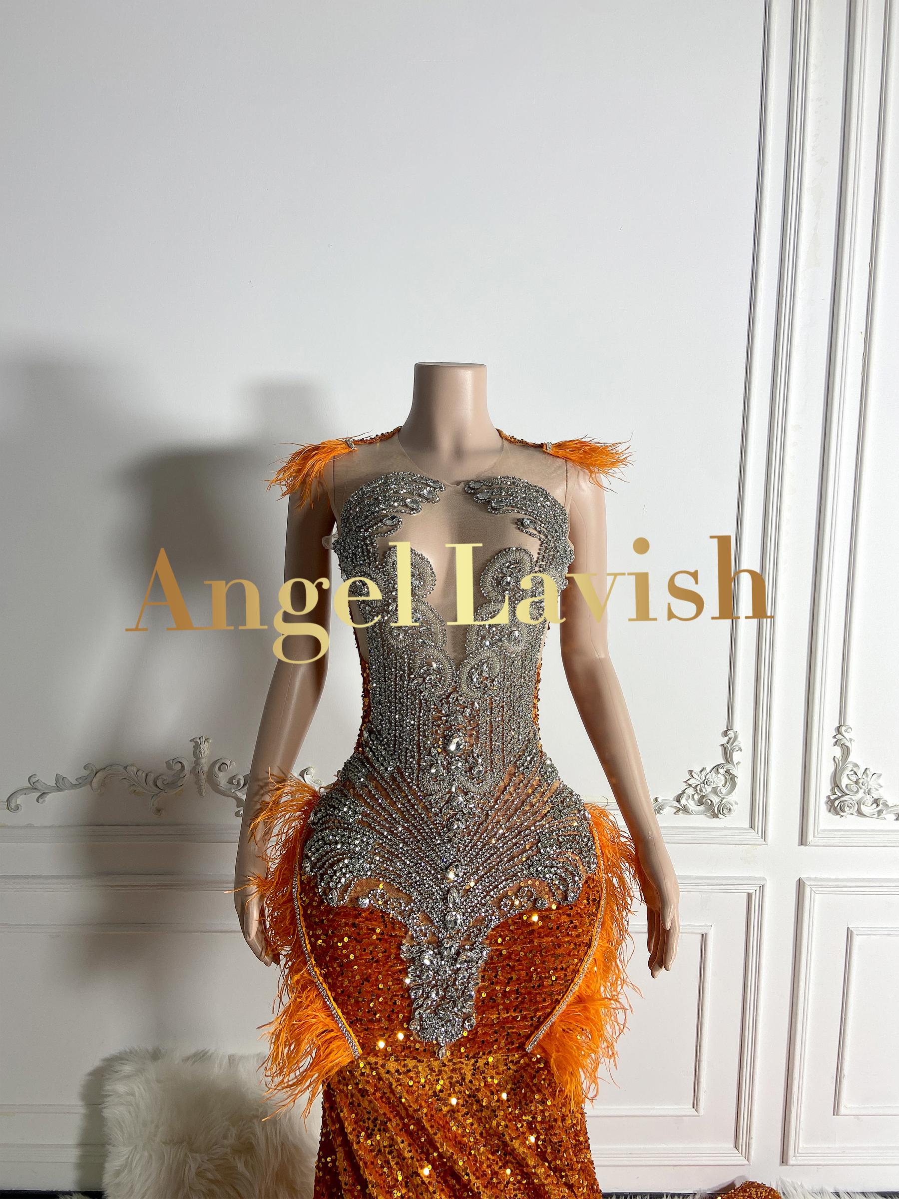 Orange Gowns TH24060507