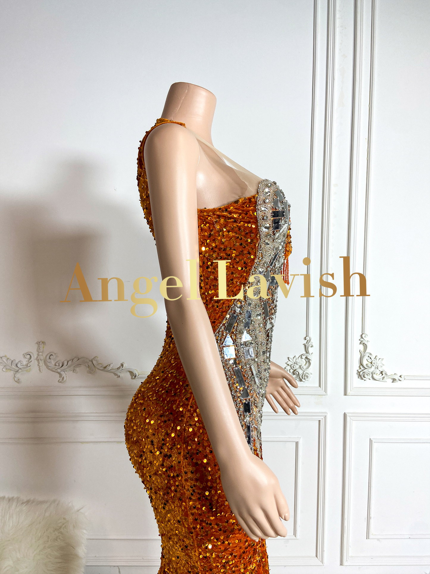 Orange Gowns TH240606091