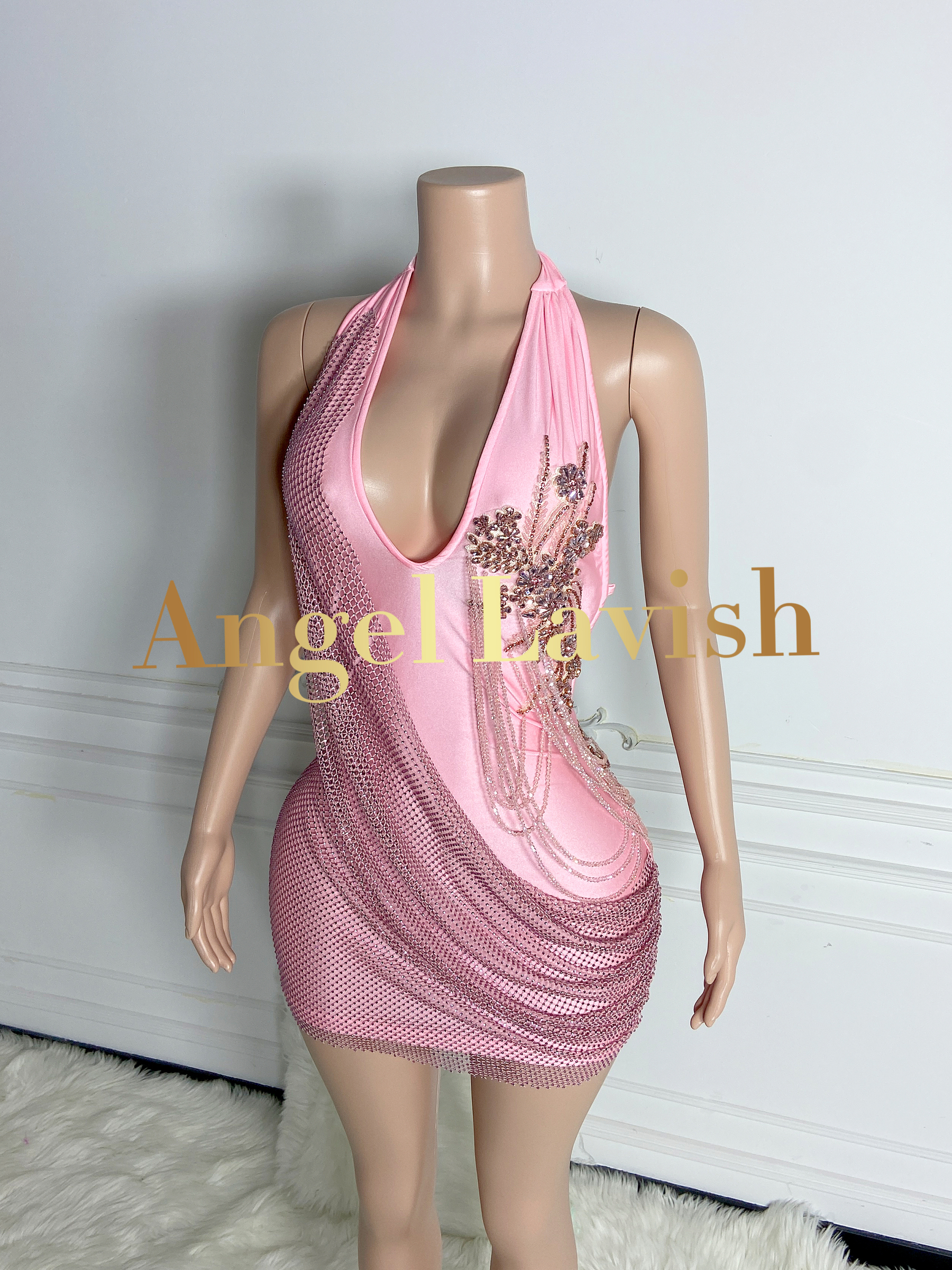 Pink Mini Dress TH24062105