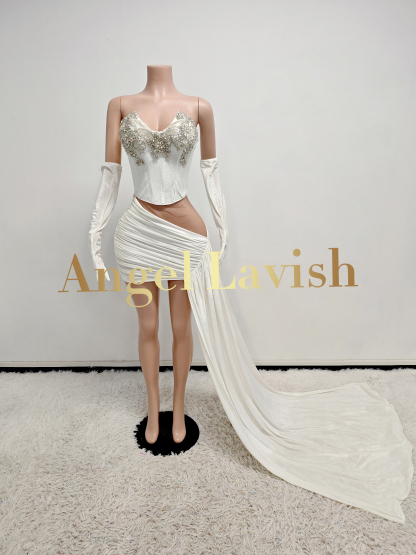 White Mini Dress TH2407037