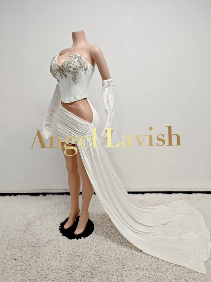 White Mini Dress TH2407037