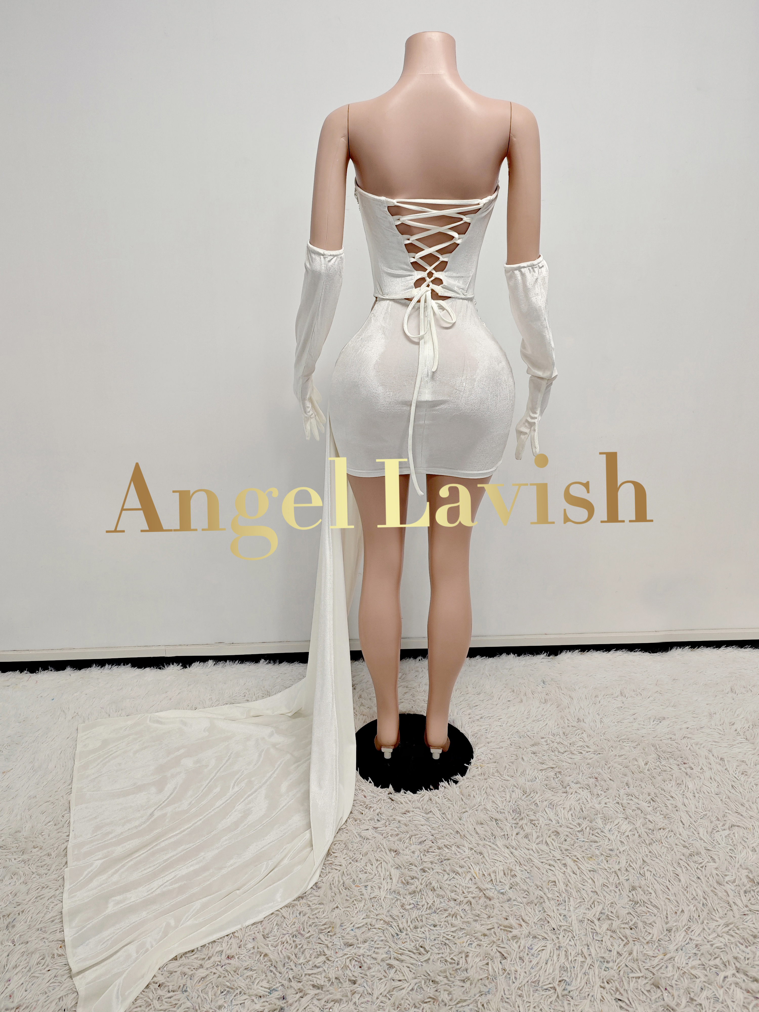 White Mini Dress TH2407037