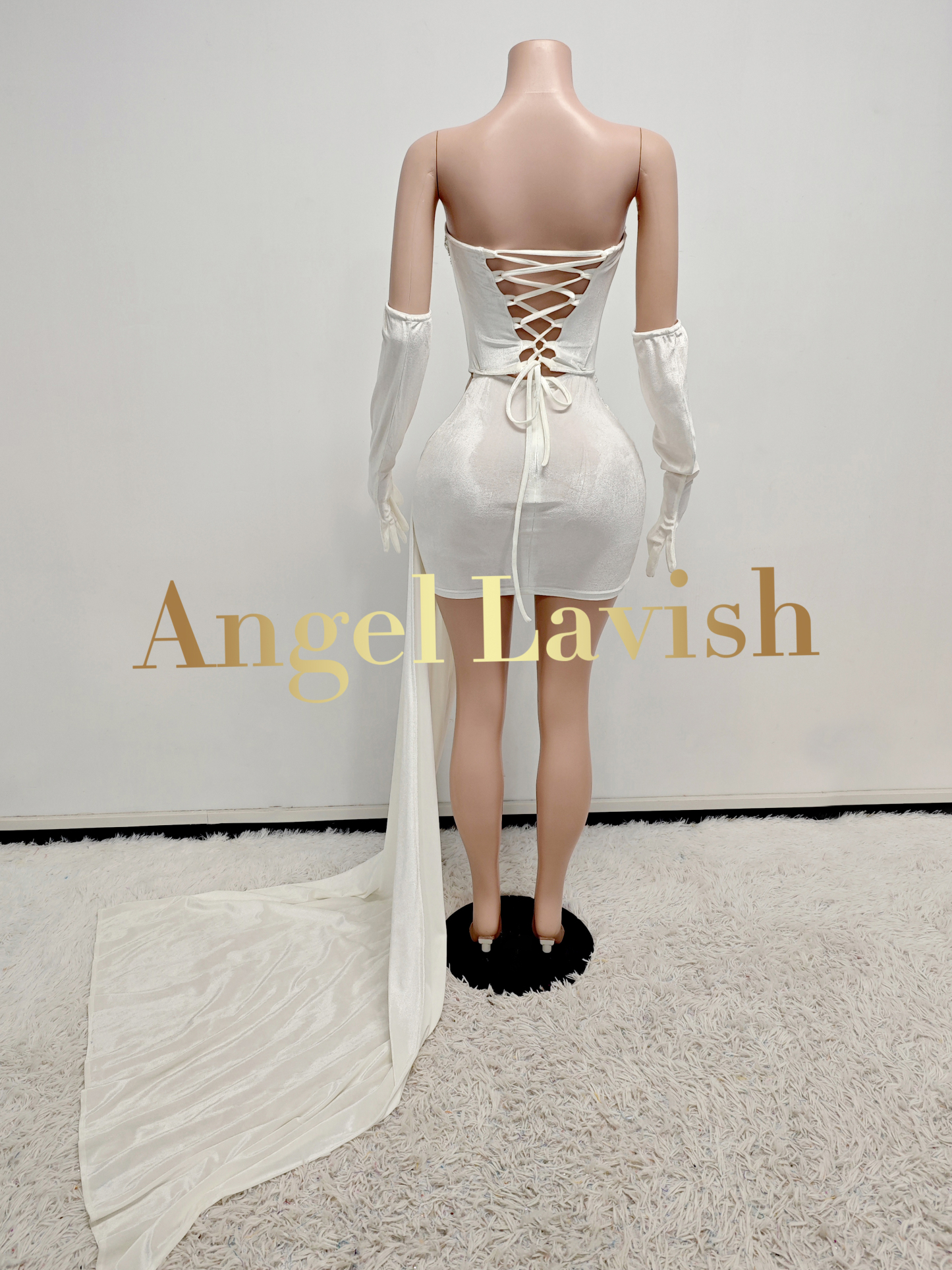 White Mini Dress TH2407037