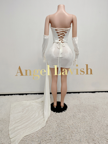 White Mini Dress TH2407037