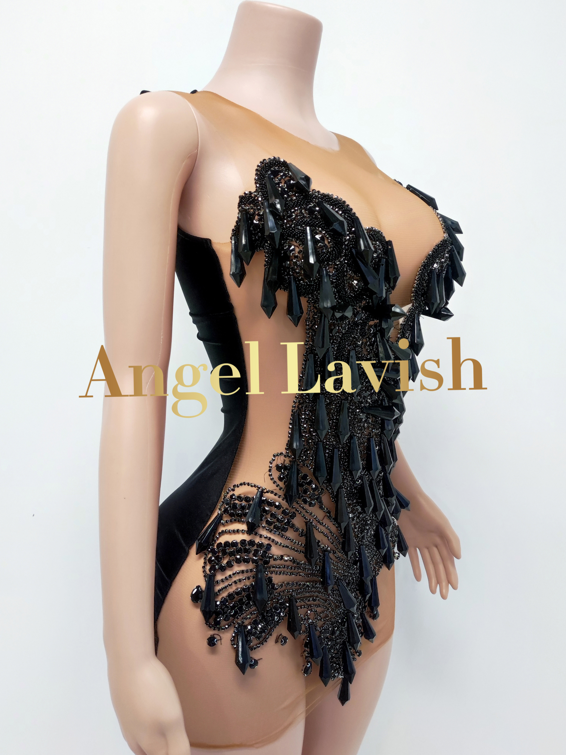 Black Mini Dress TH24103101