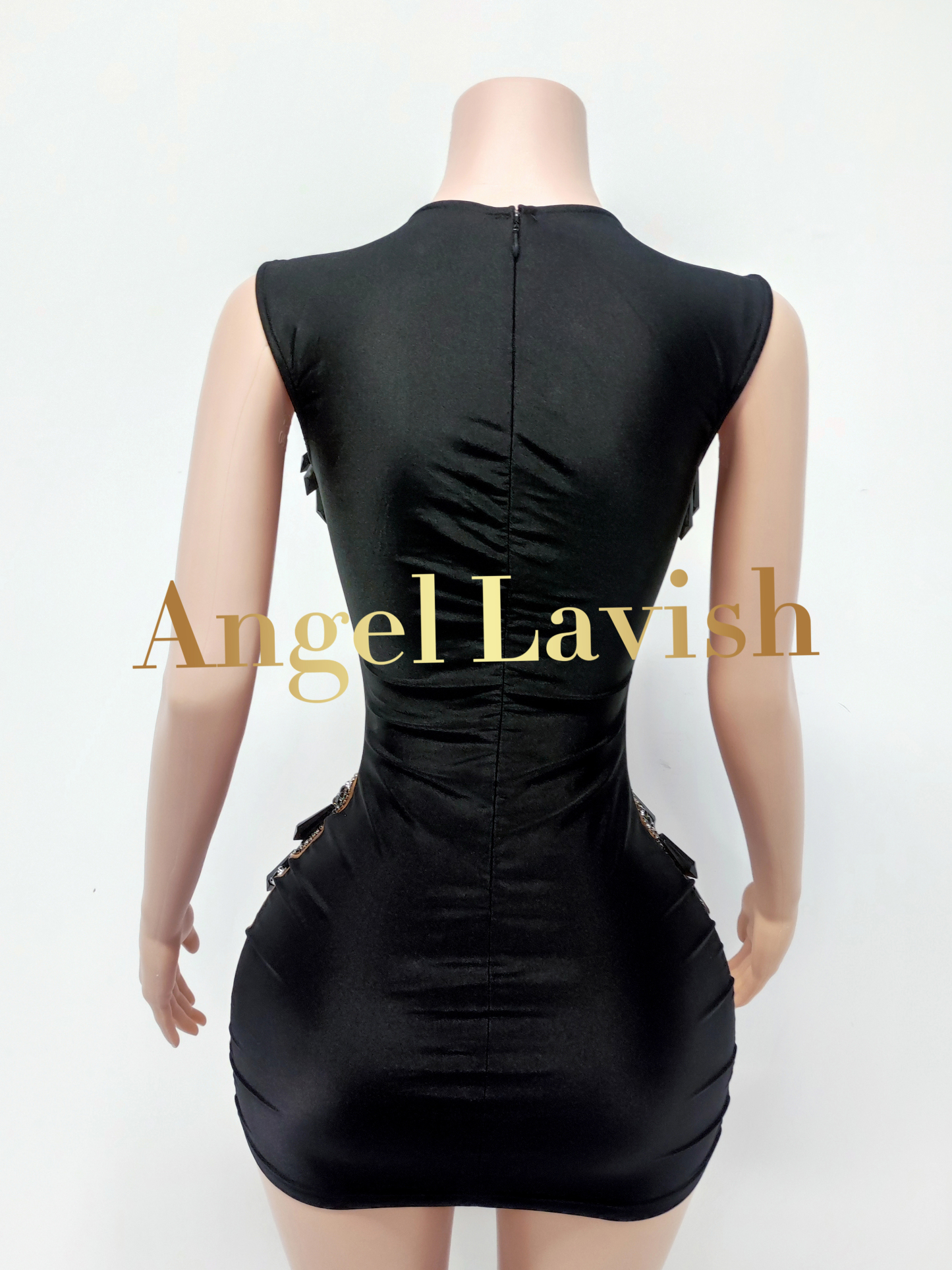 Black Mini Dress TH24103101