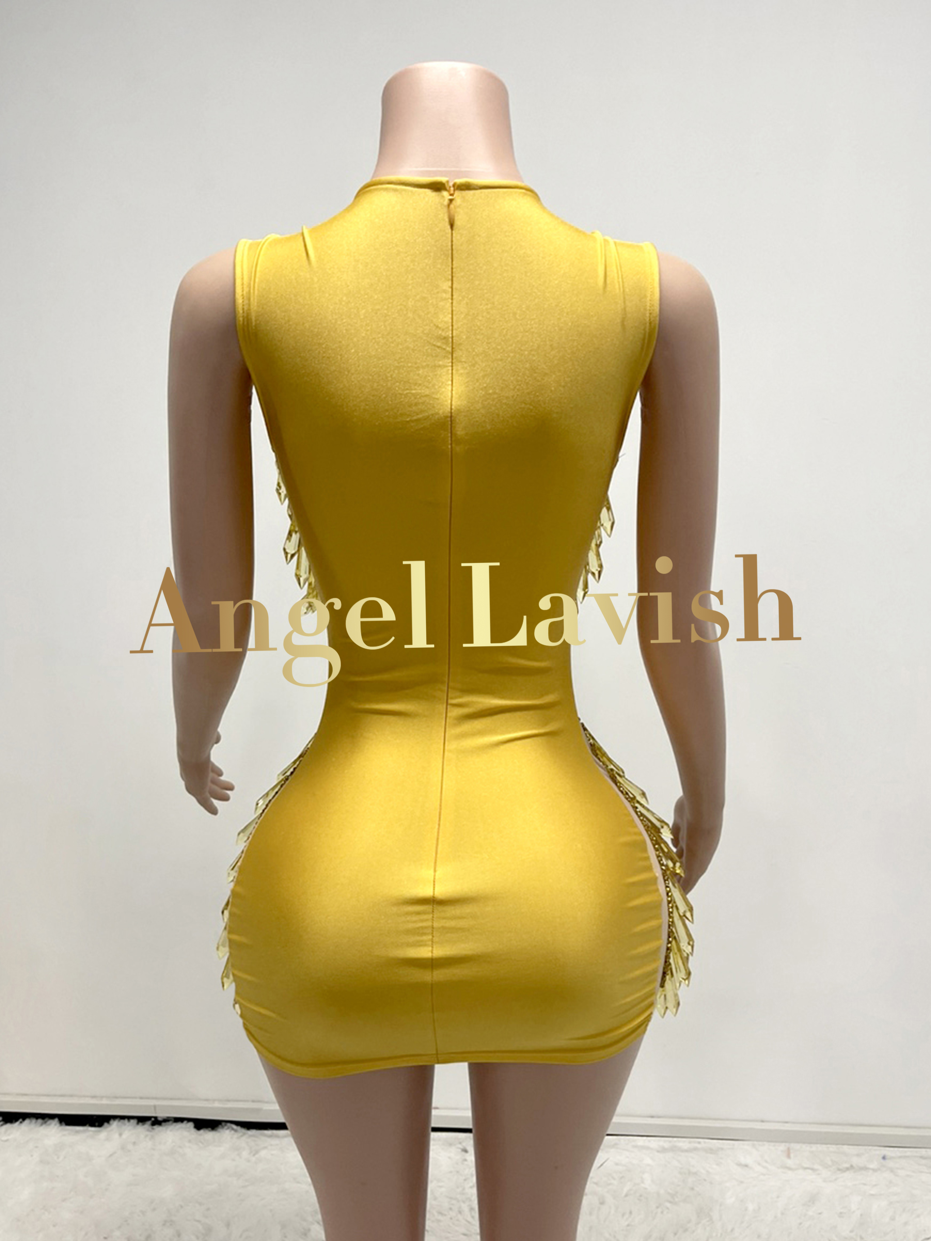 Gold Mini Dress TH24103101