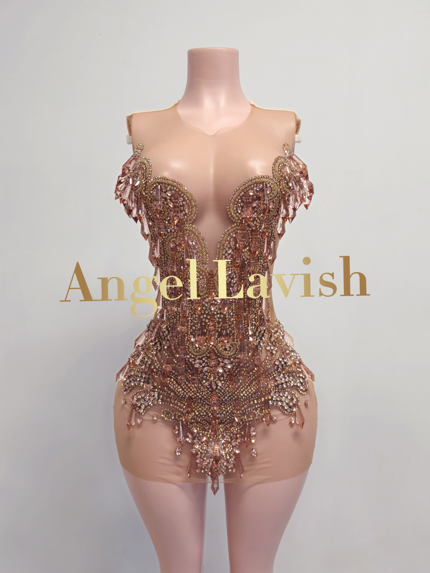 Light Nude Mini Dress TH24103101