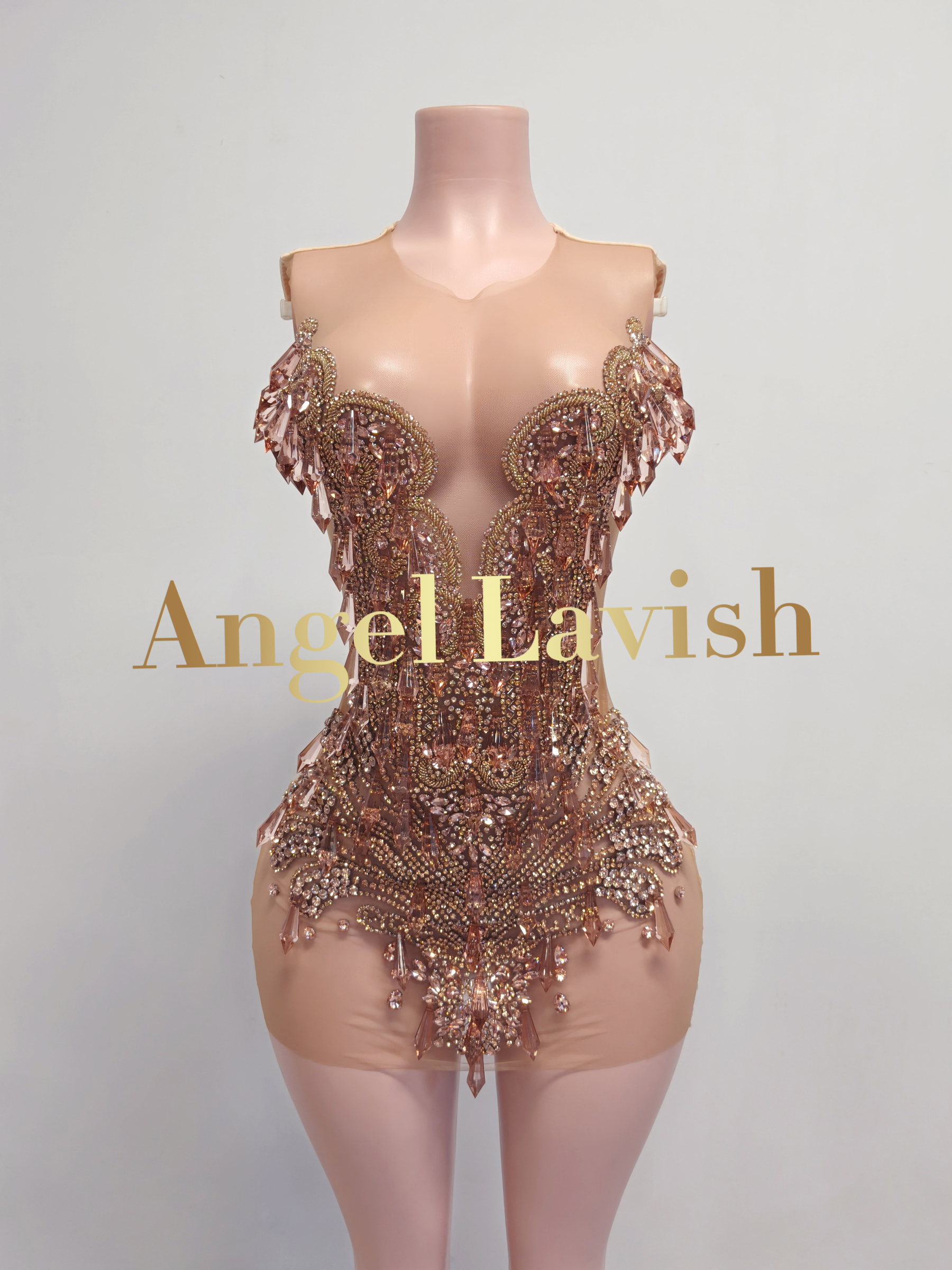 Light Nude Mini Dress TH24103101