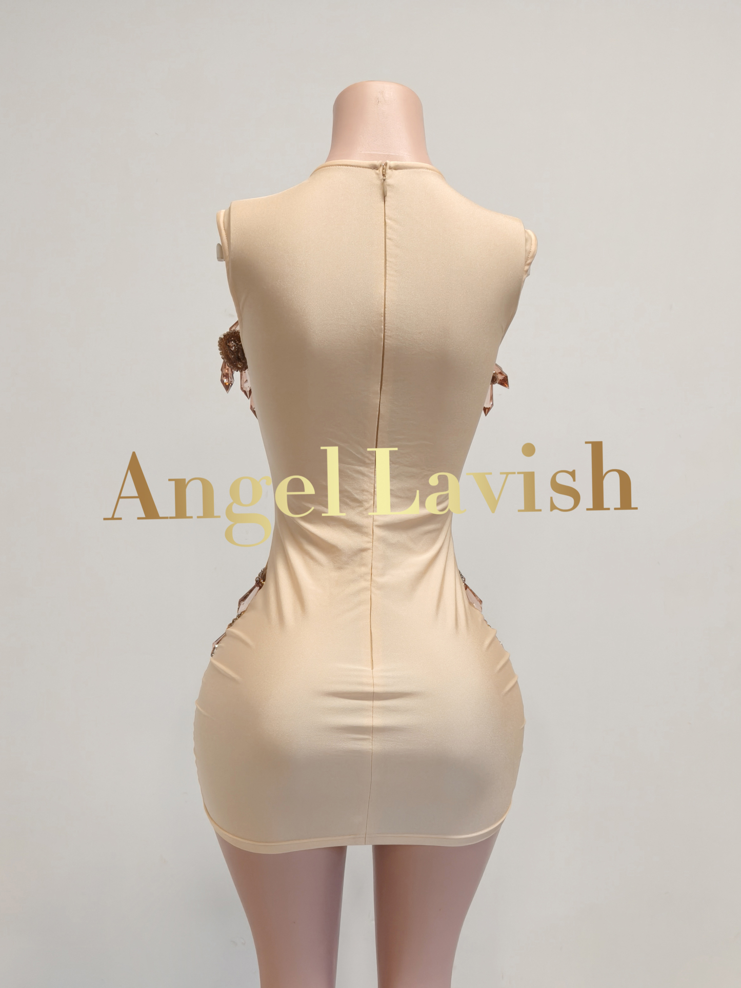 Light Nude Mini Dress TH24103101