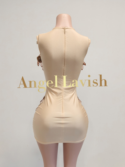 Light Nude Mini Dress TH24103101
