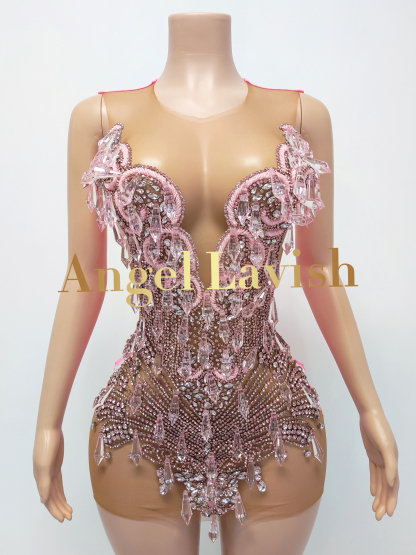 Pink Mini Dress TH24103101