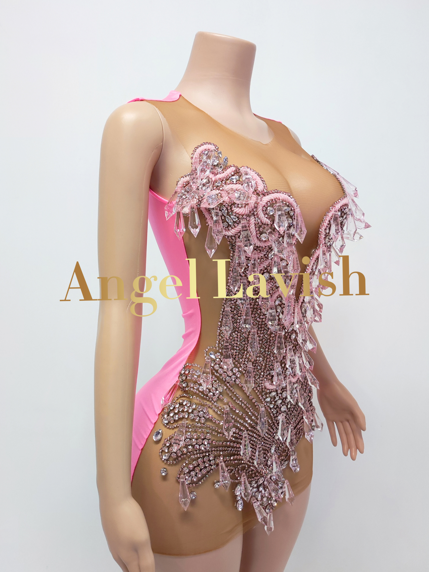 Pink Mini Dress TH24103101