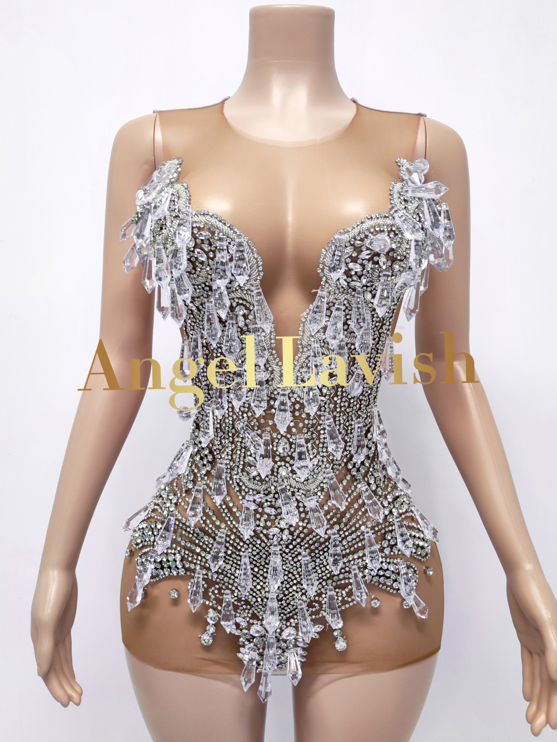 Silver Mini Dress TH24103101