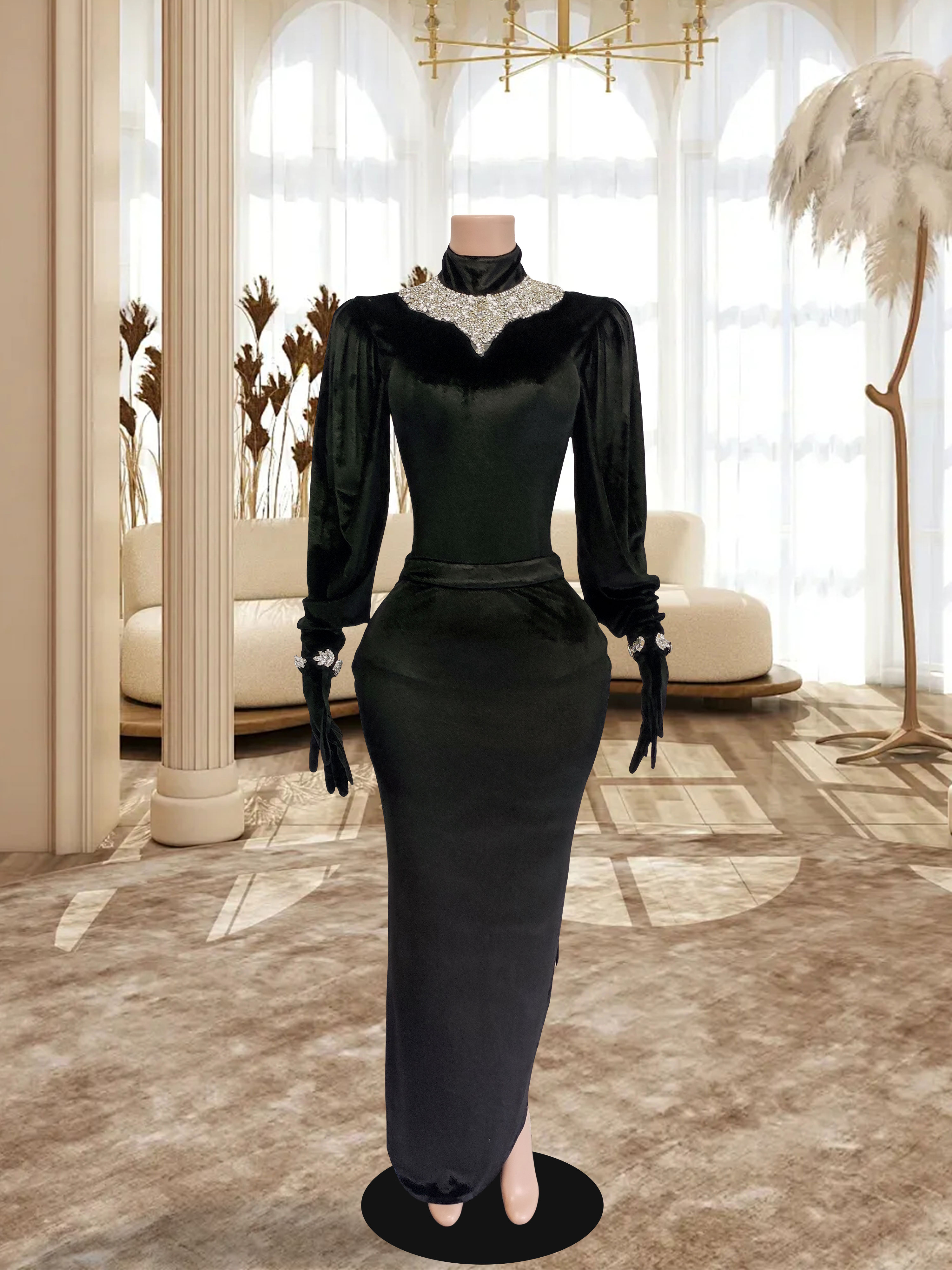 Black Long Dress TH24110401