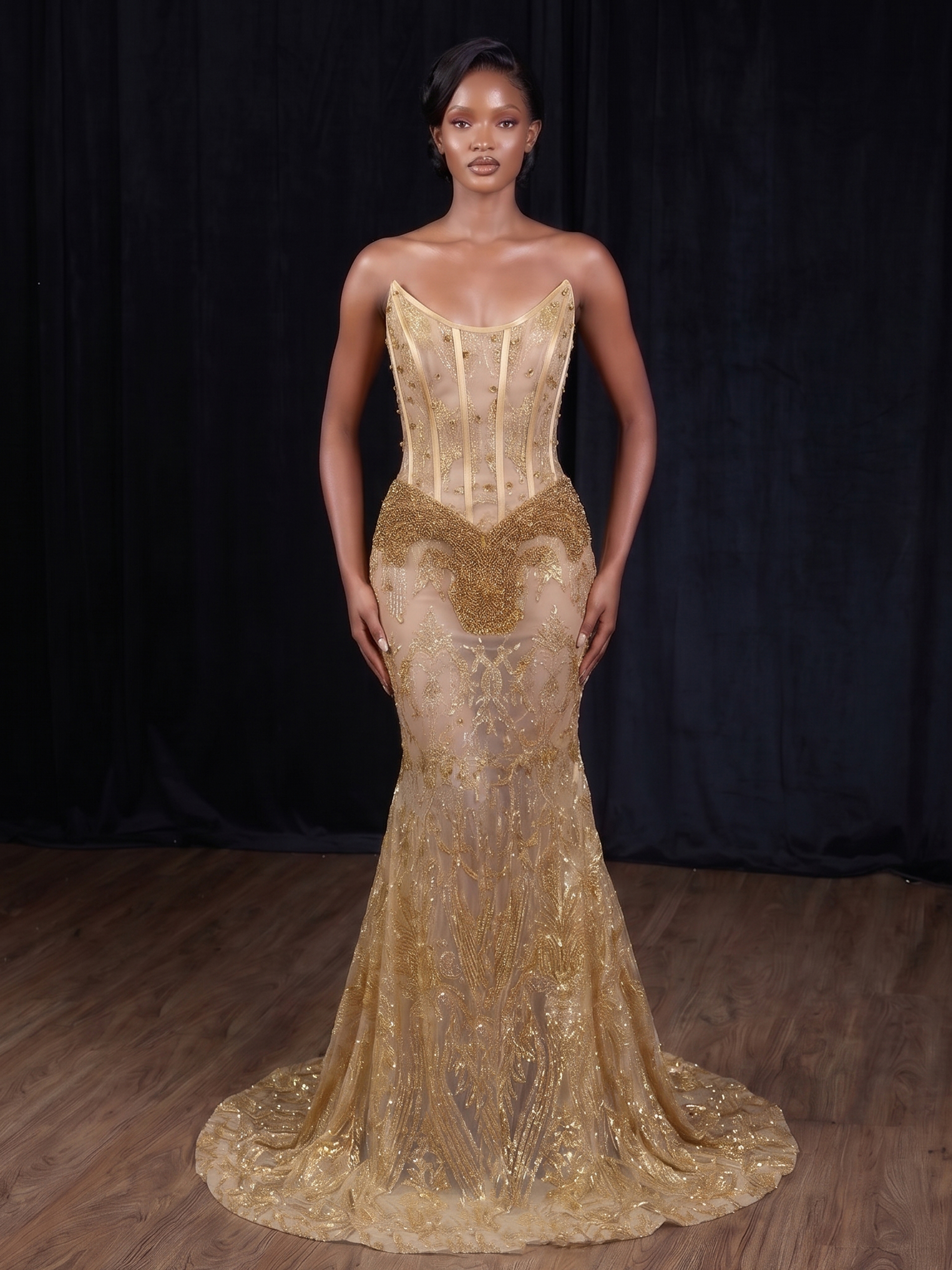 Gold Gowns TH2412068