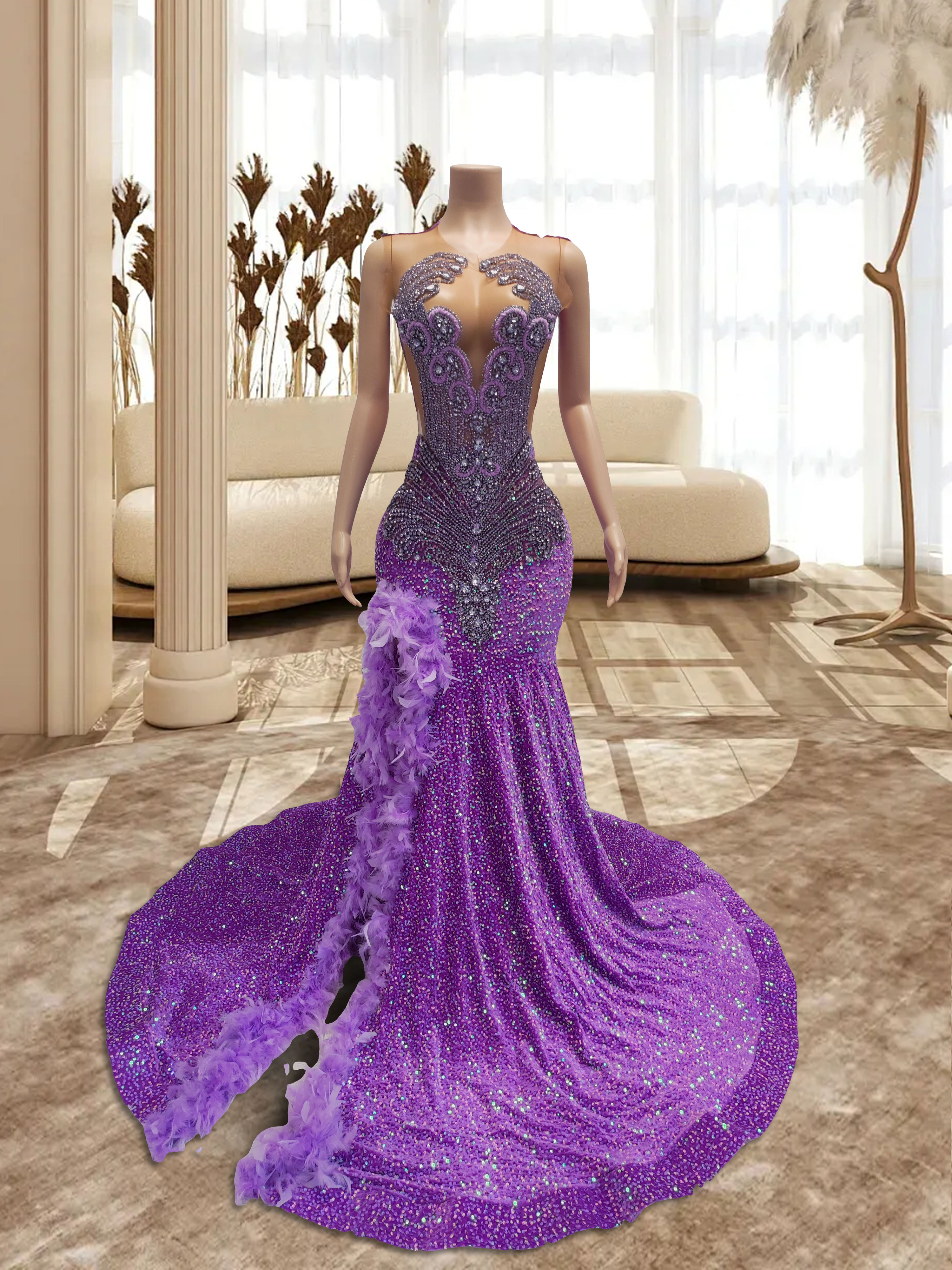 Purple Gowns TH24120901