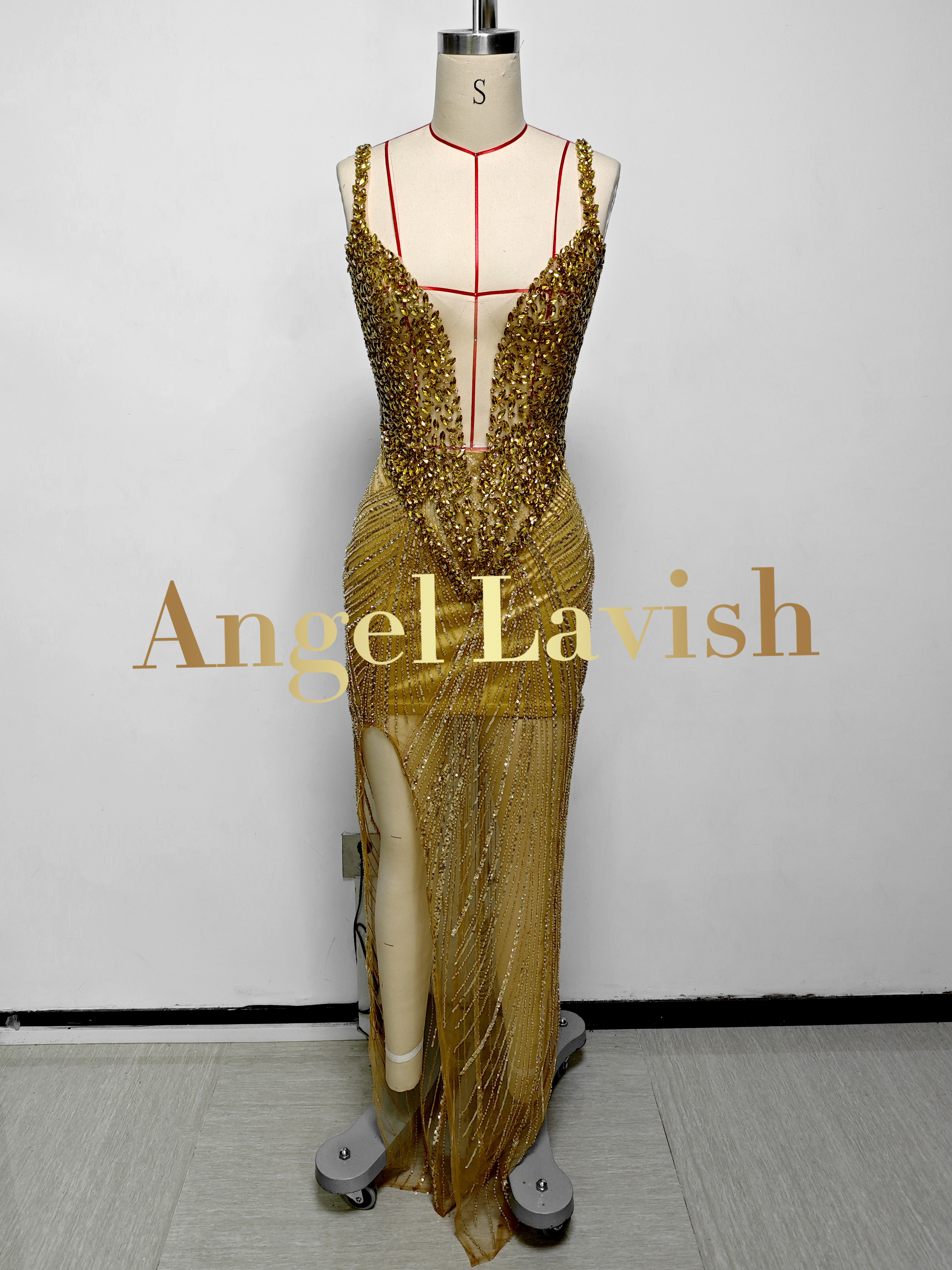 Gold Long Dress TH25010801
