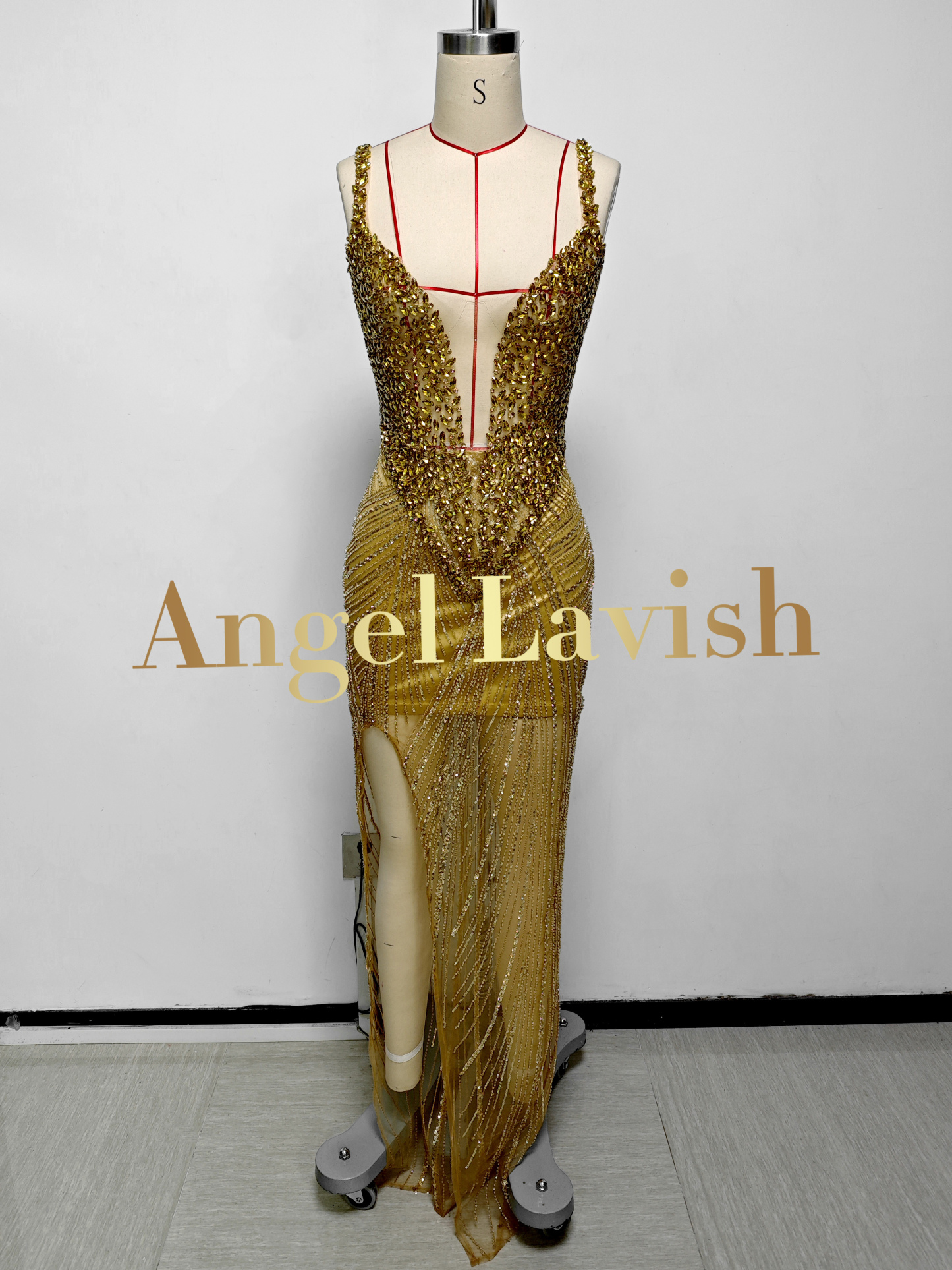 Gold Long Dress TH25010801